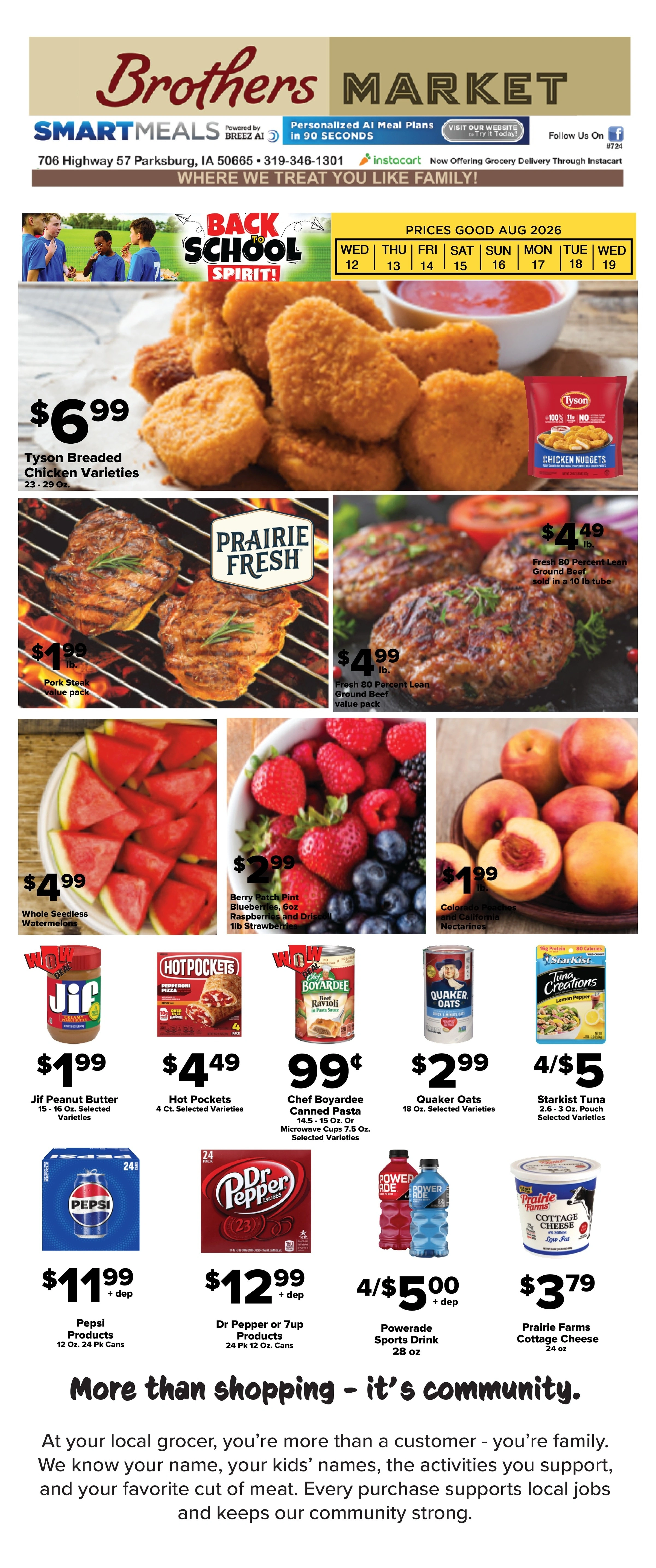 Brothers Market flyer page 1