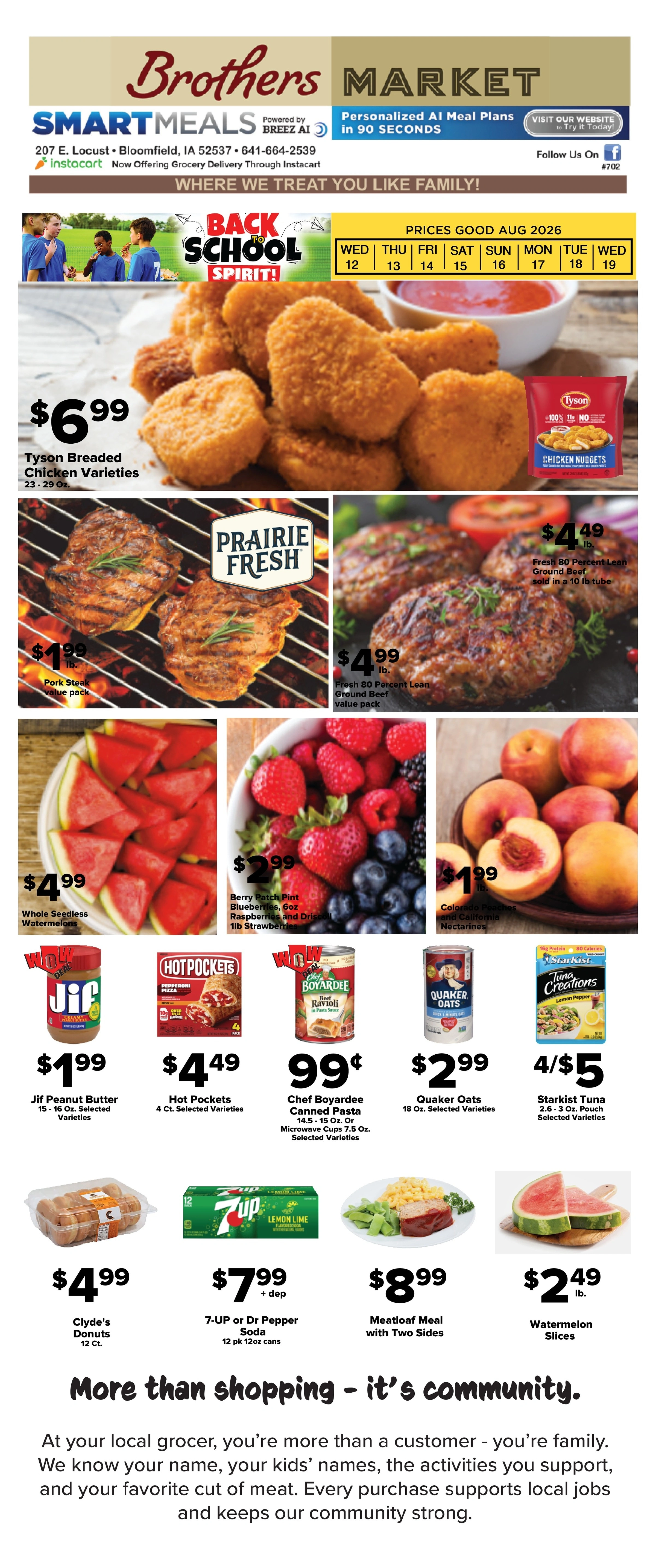 Brothers Market flyer page 1