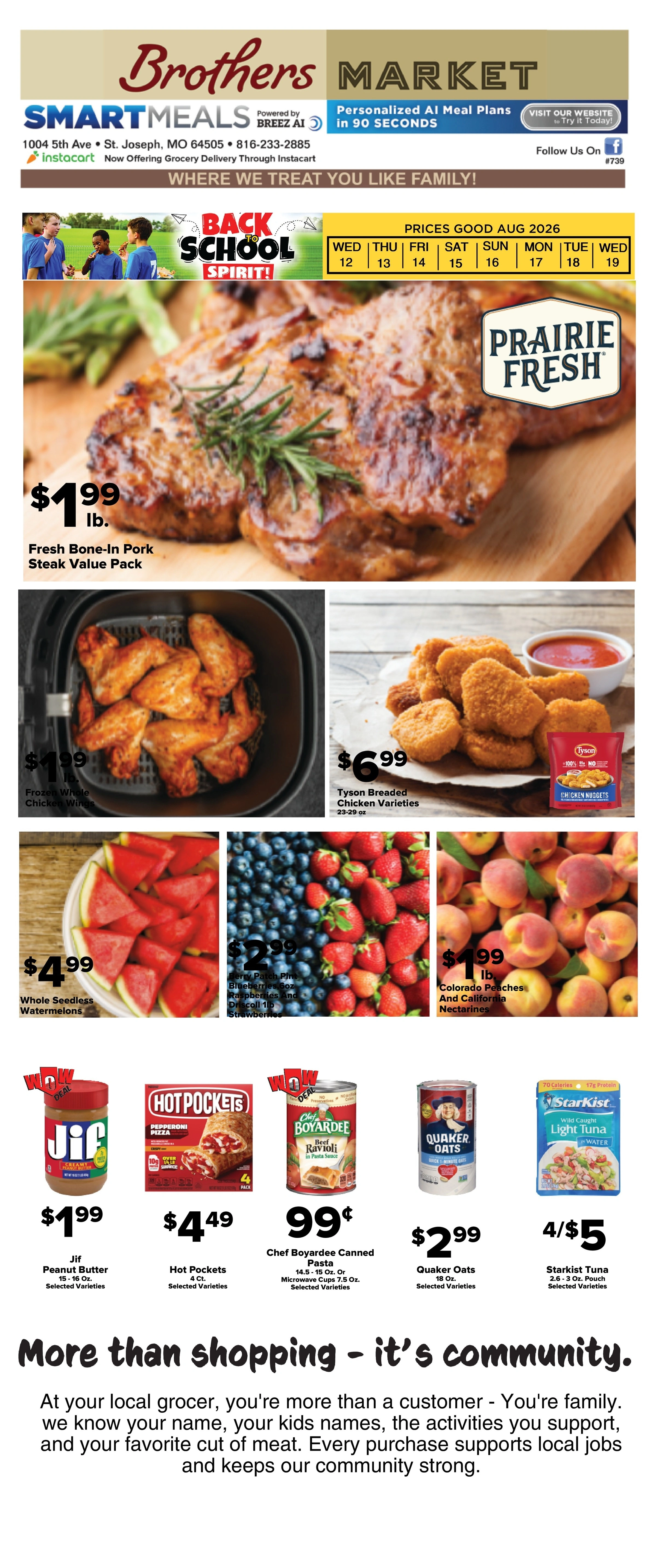 Brothers Market flyer page 1