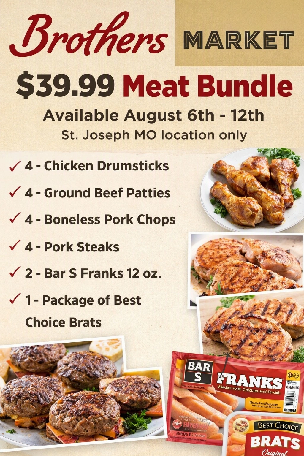 Brothers Market flyer page 1