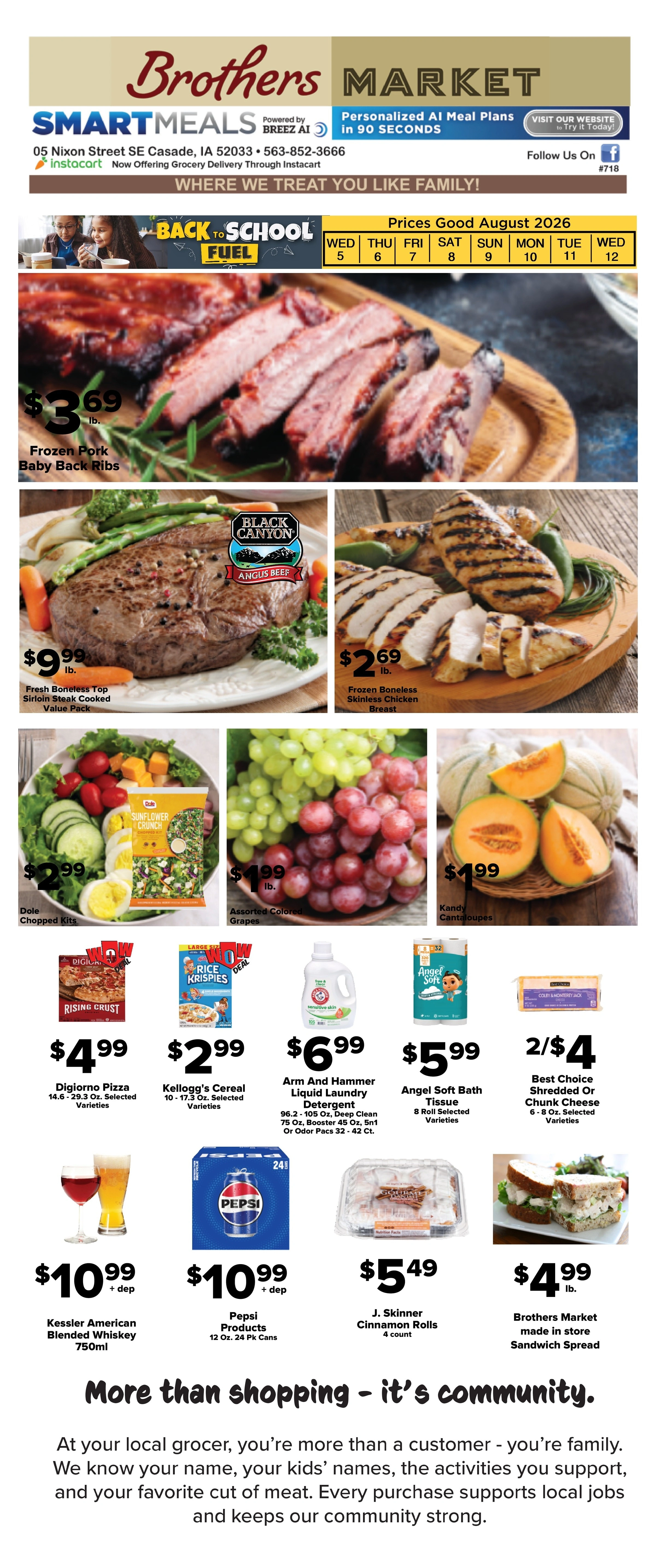 Brothers Market flyer page 1