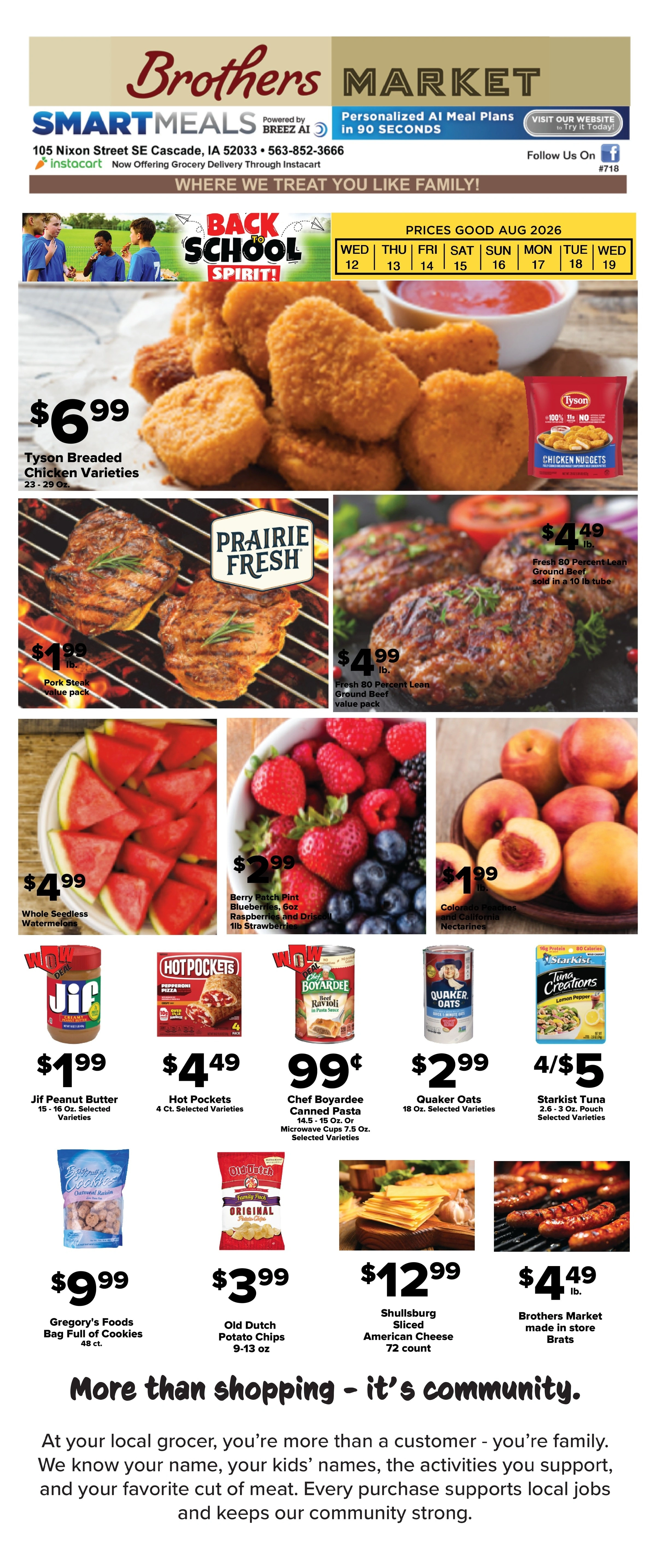 Brothers Market flyer page 1