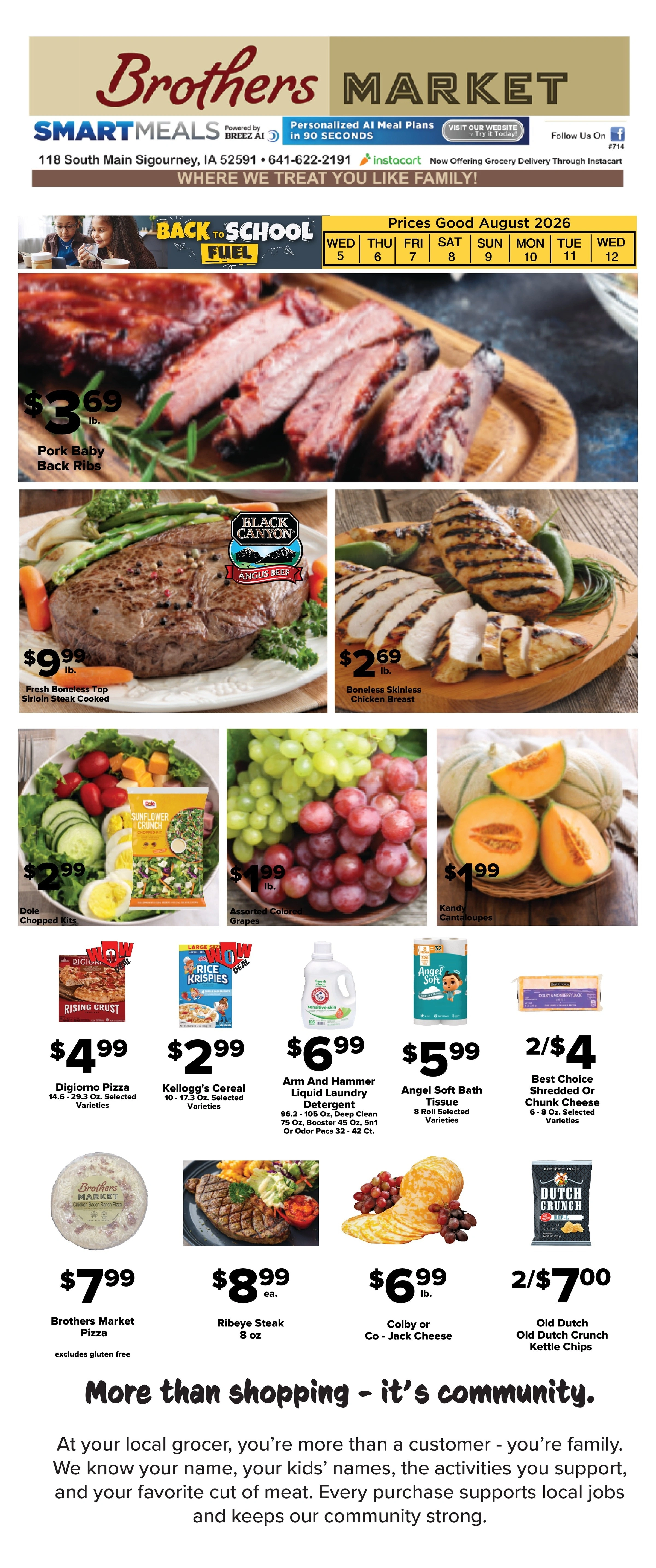 Brothers Market flyer page 1