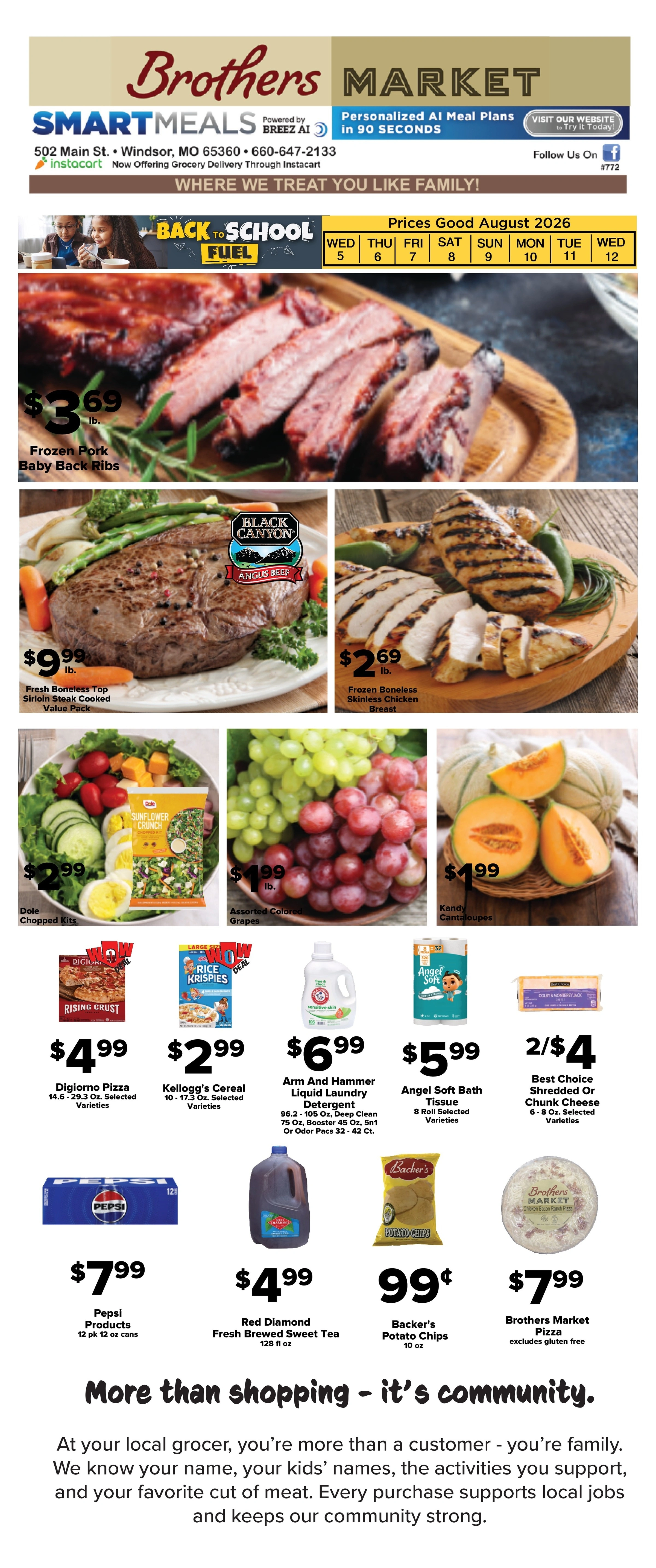 Brothers Market flyer page 1