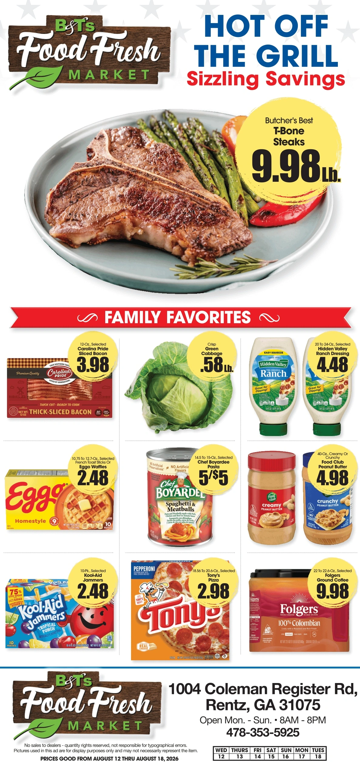 B&T's Food Fresh Market flyer page 1