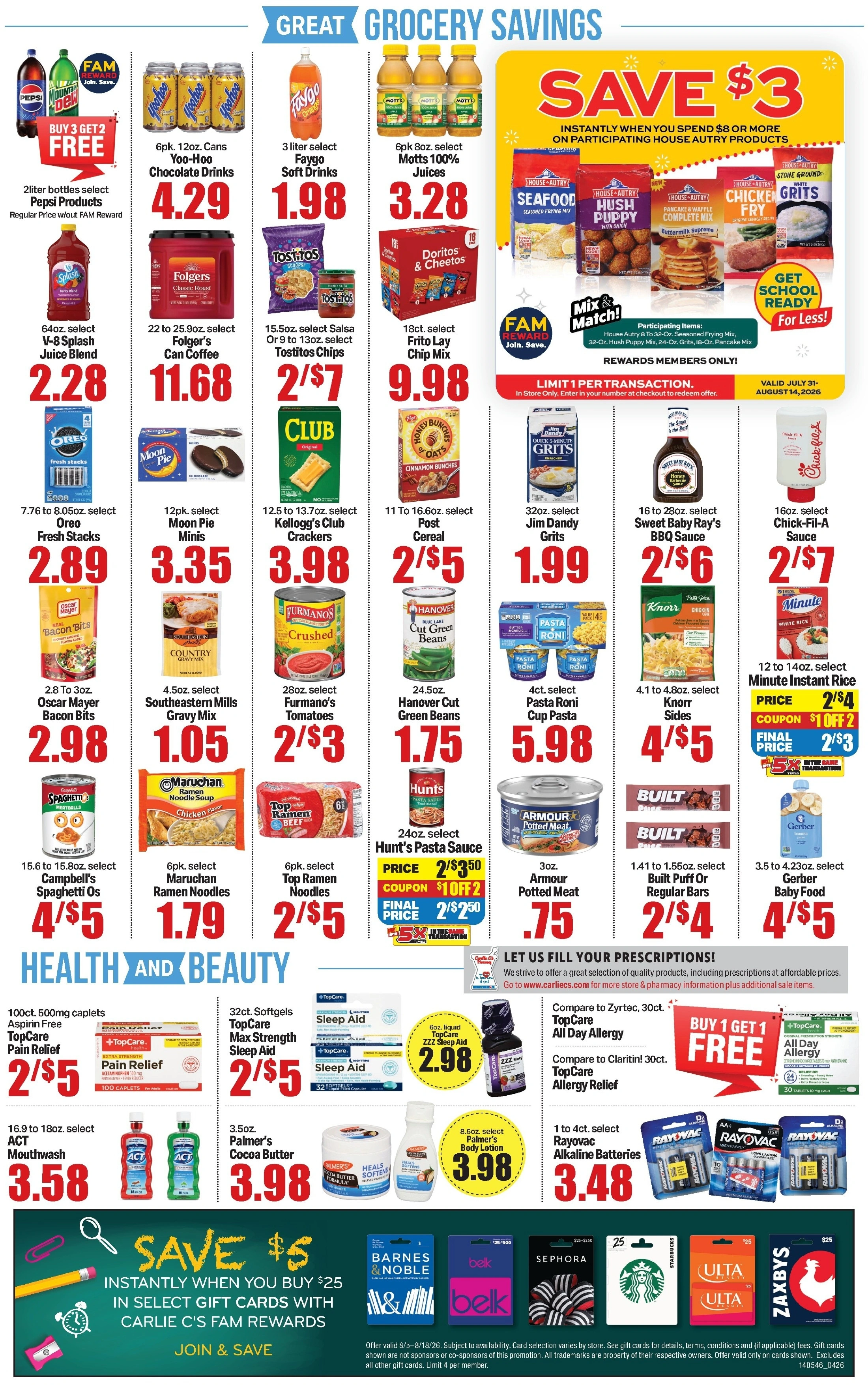 Carlie C's IGA flyer page 2