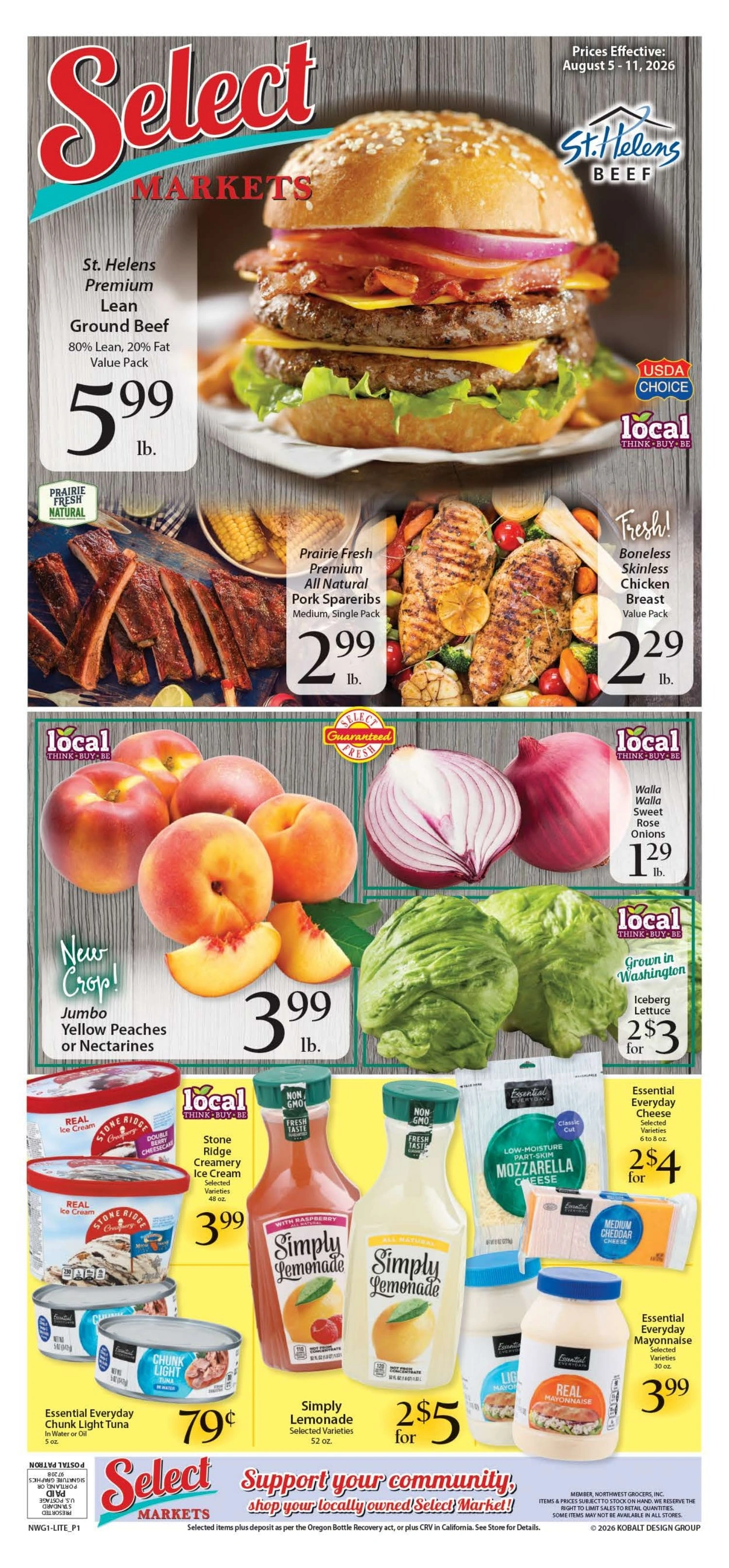 Cascade Select Market flyer page 1