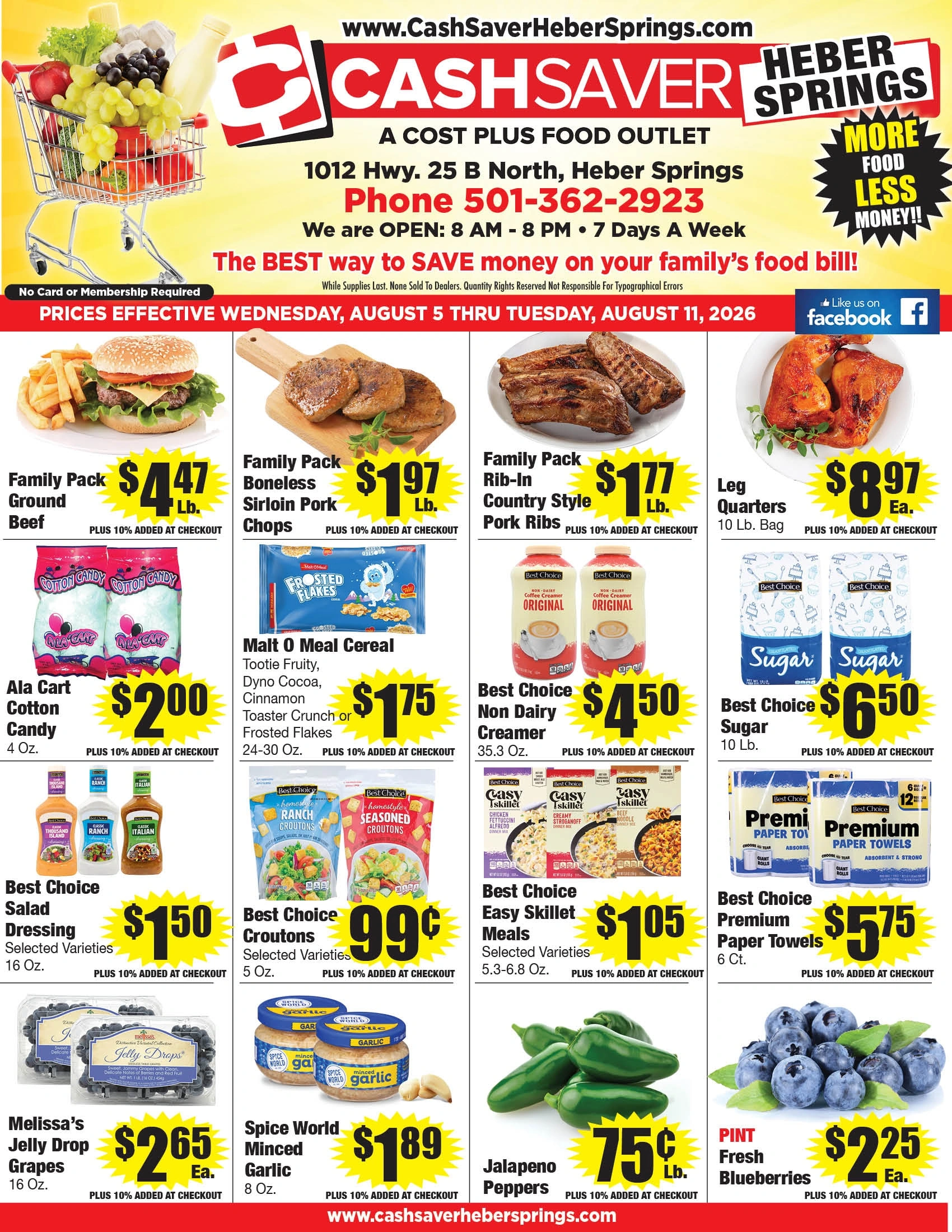 Cash Saver Heber Springs flyer page 1
