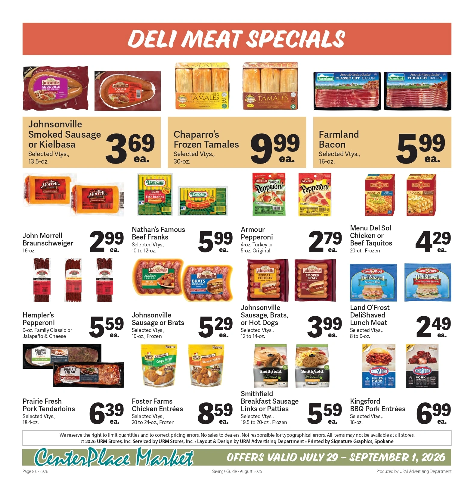 CenterPlace Market flyer page 8