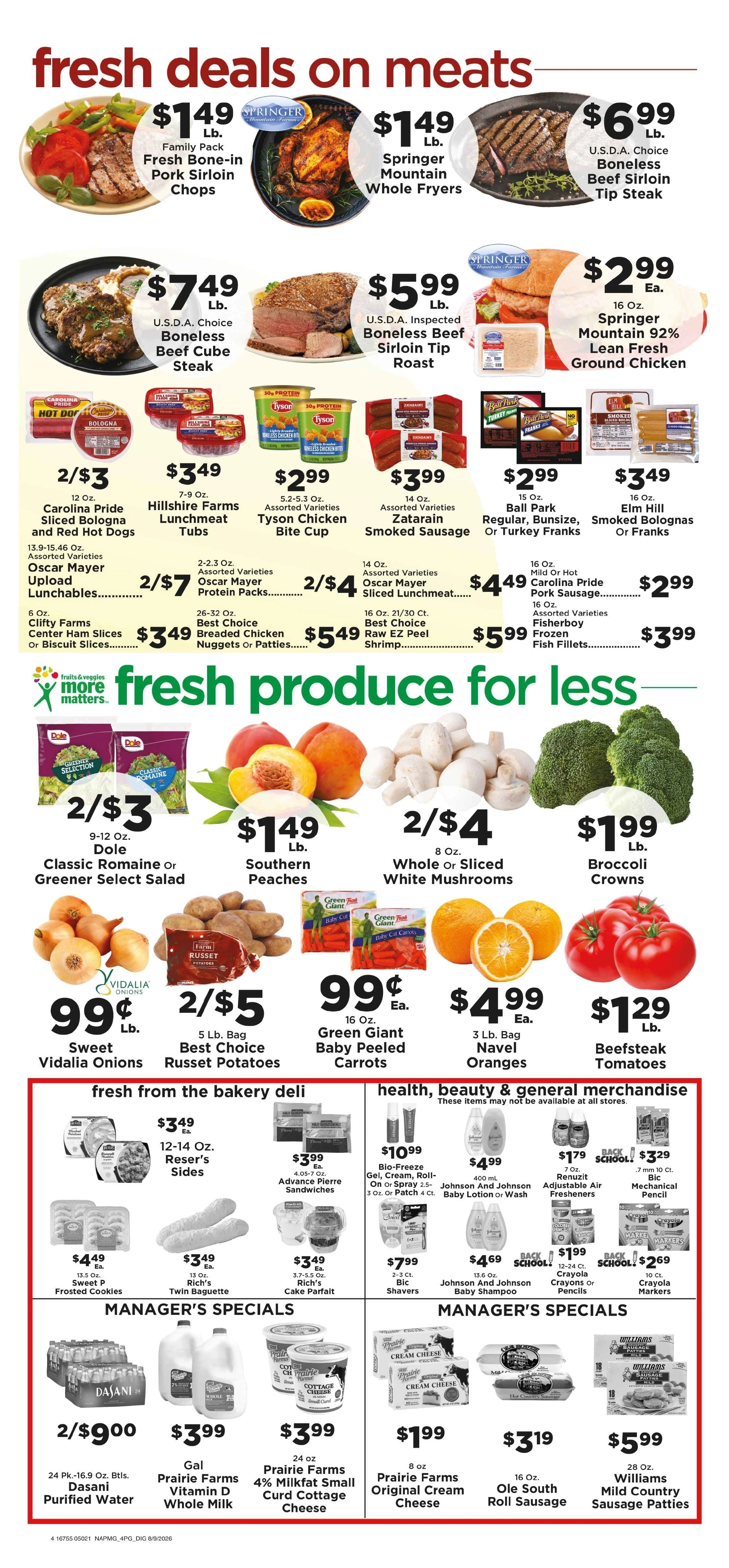 Chappell's Hometown Foods flyer page 6