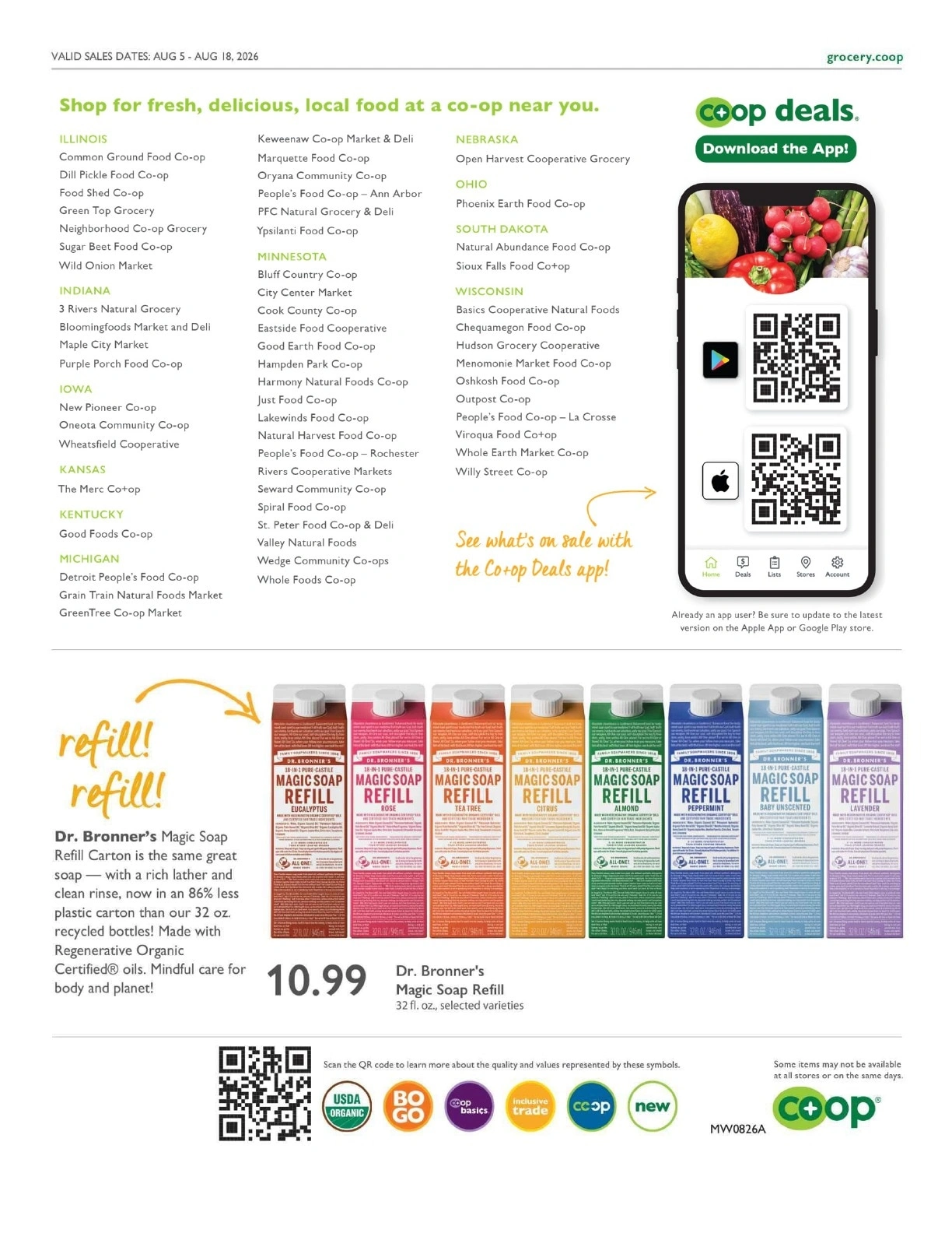 Chequamegon Food Co-op flyer page 16