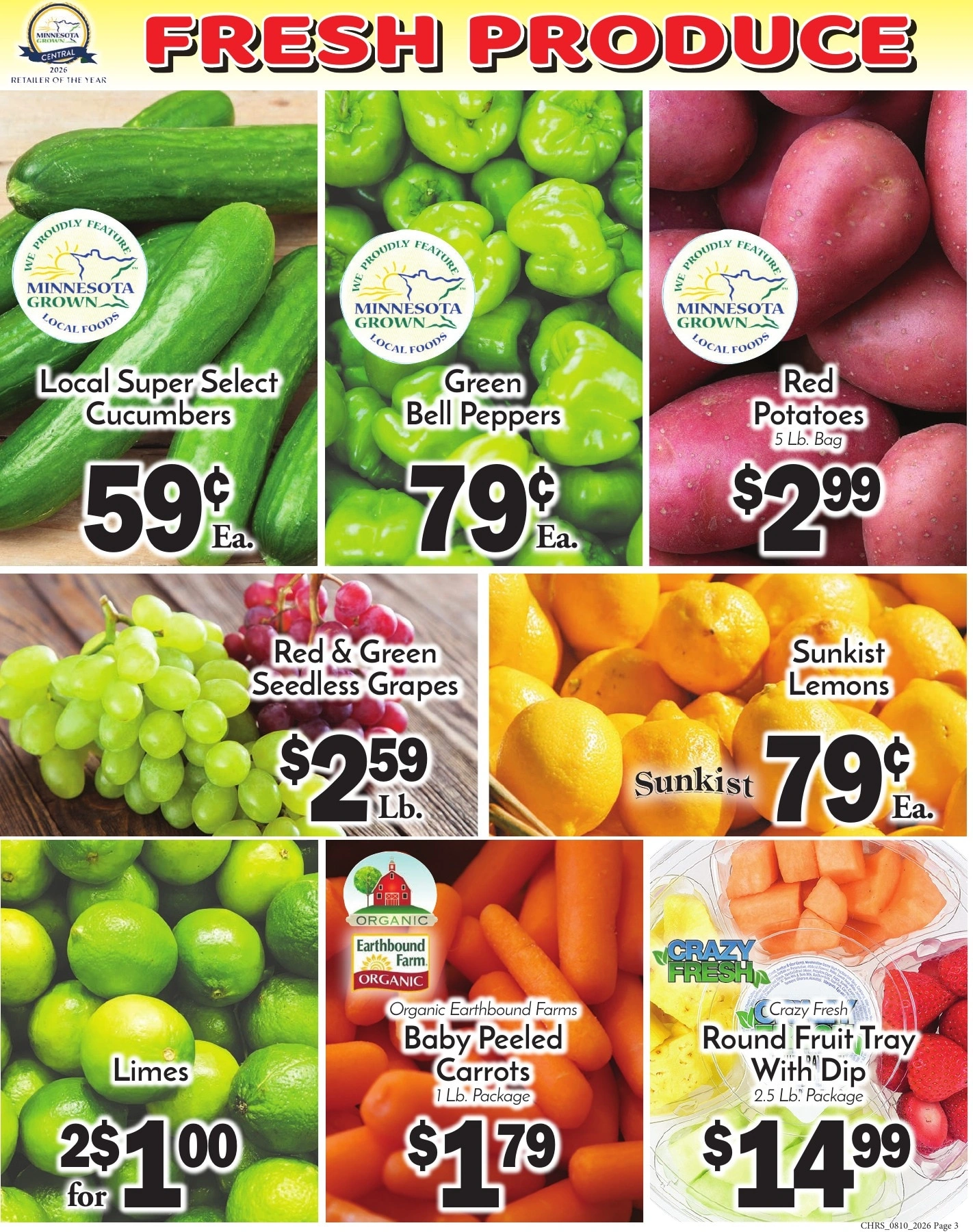 Chris' Food Center flyer page 3