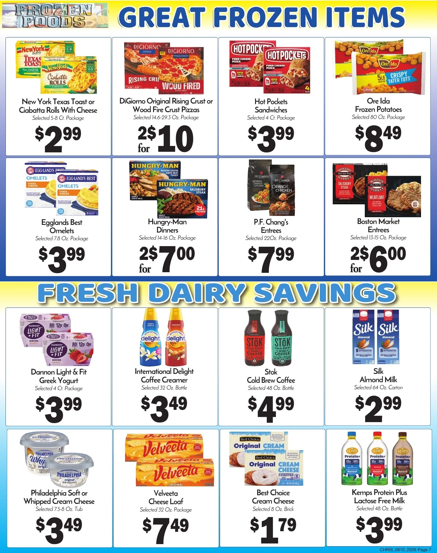 Chris' Food Center flyer page 6