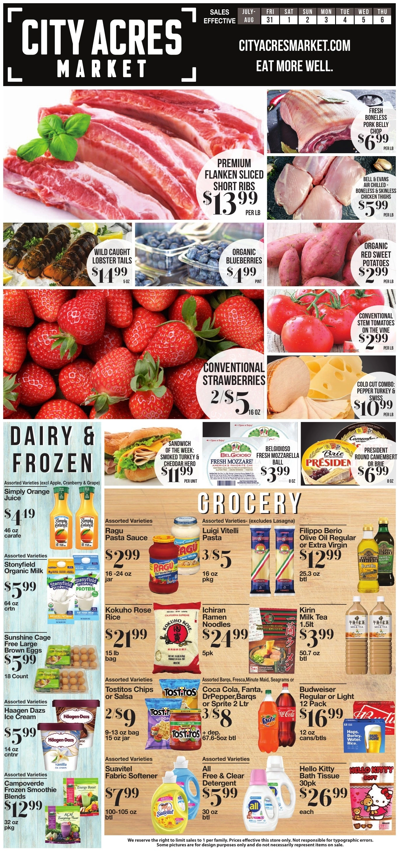 City Acres Market flyer page 1