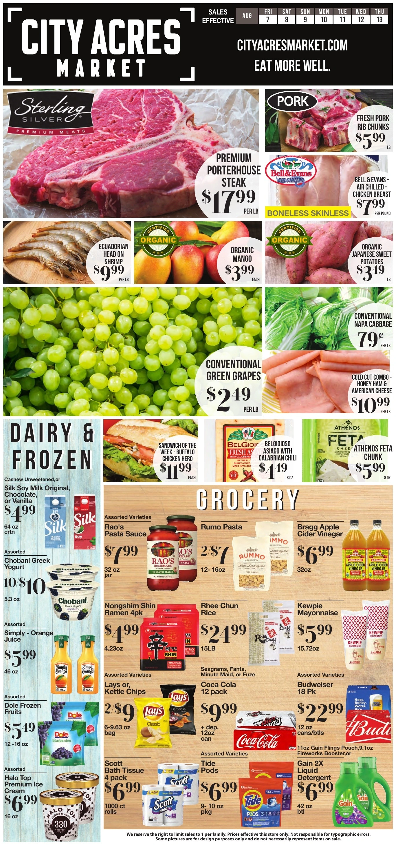 City Acres Market flyer page 1