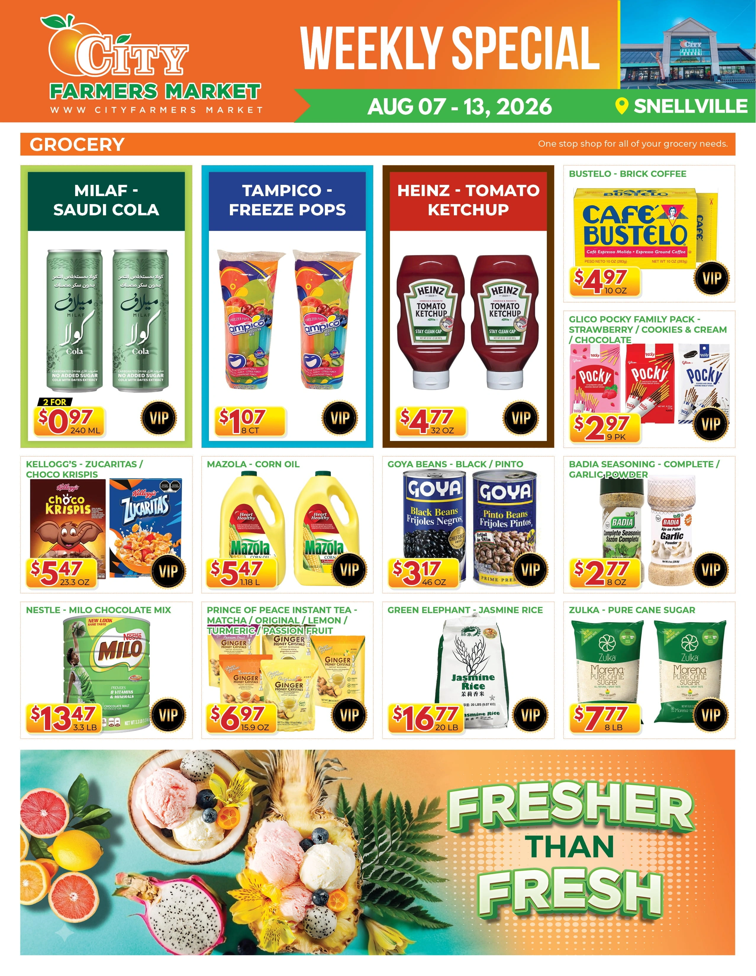 City Farmers Market flyer page 1