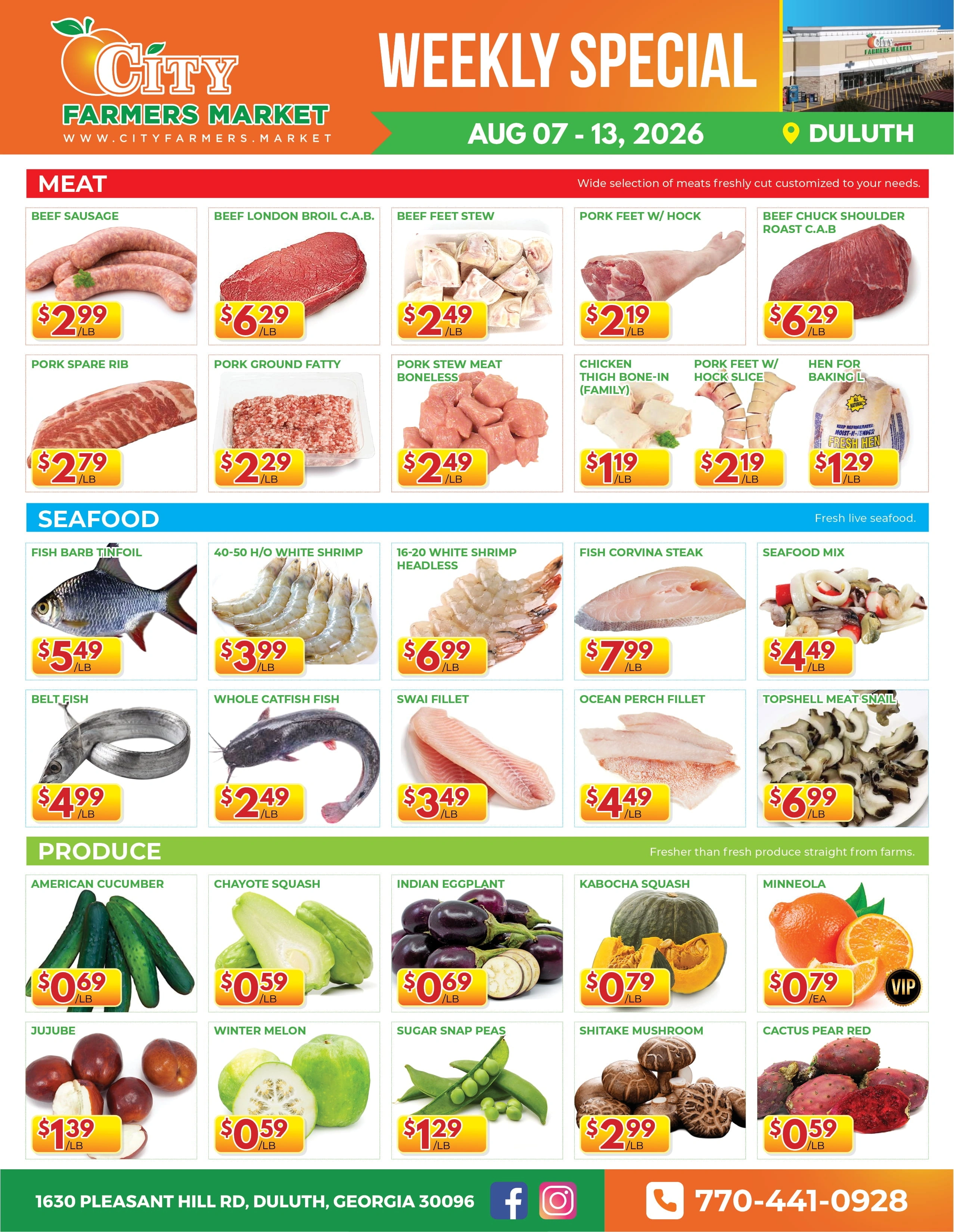 City Farmers Market flyer page 2