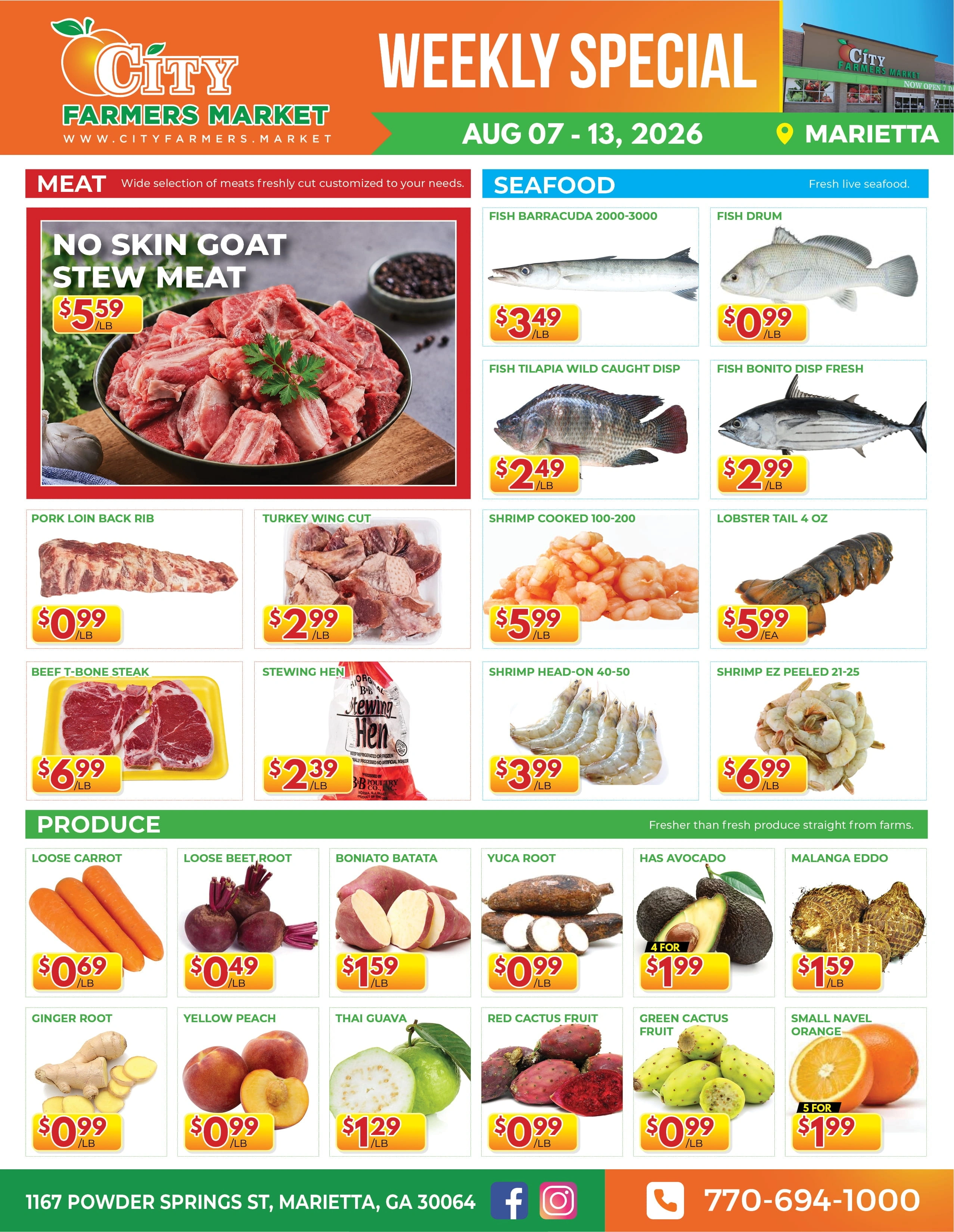 City Farmers Market flyer page 2