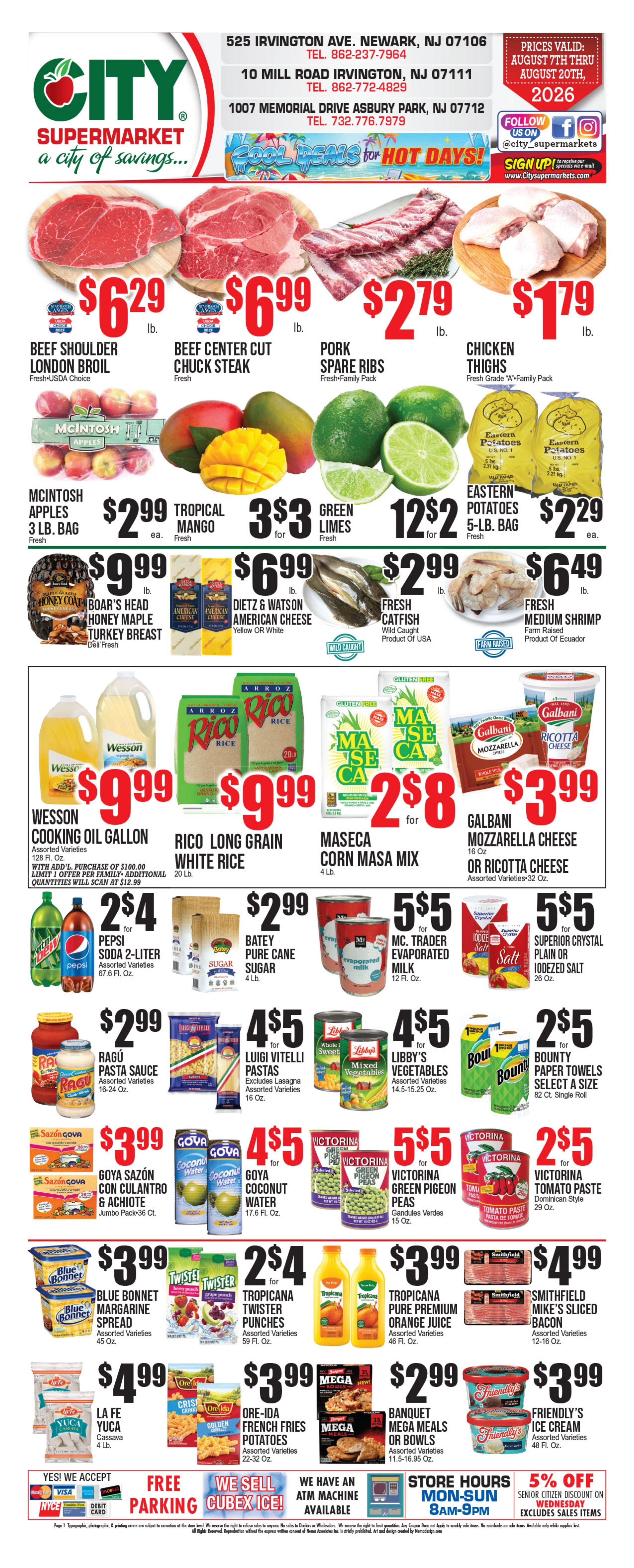 City Supermarkets flyer page 1