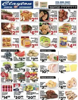 Clayton Shurfine Weekly Ad