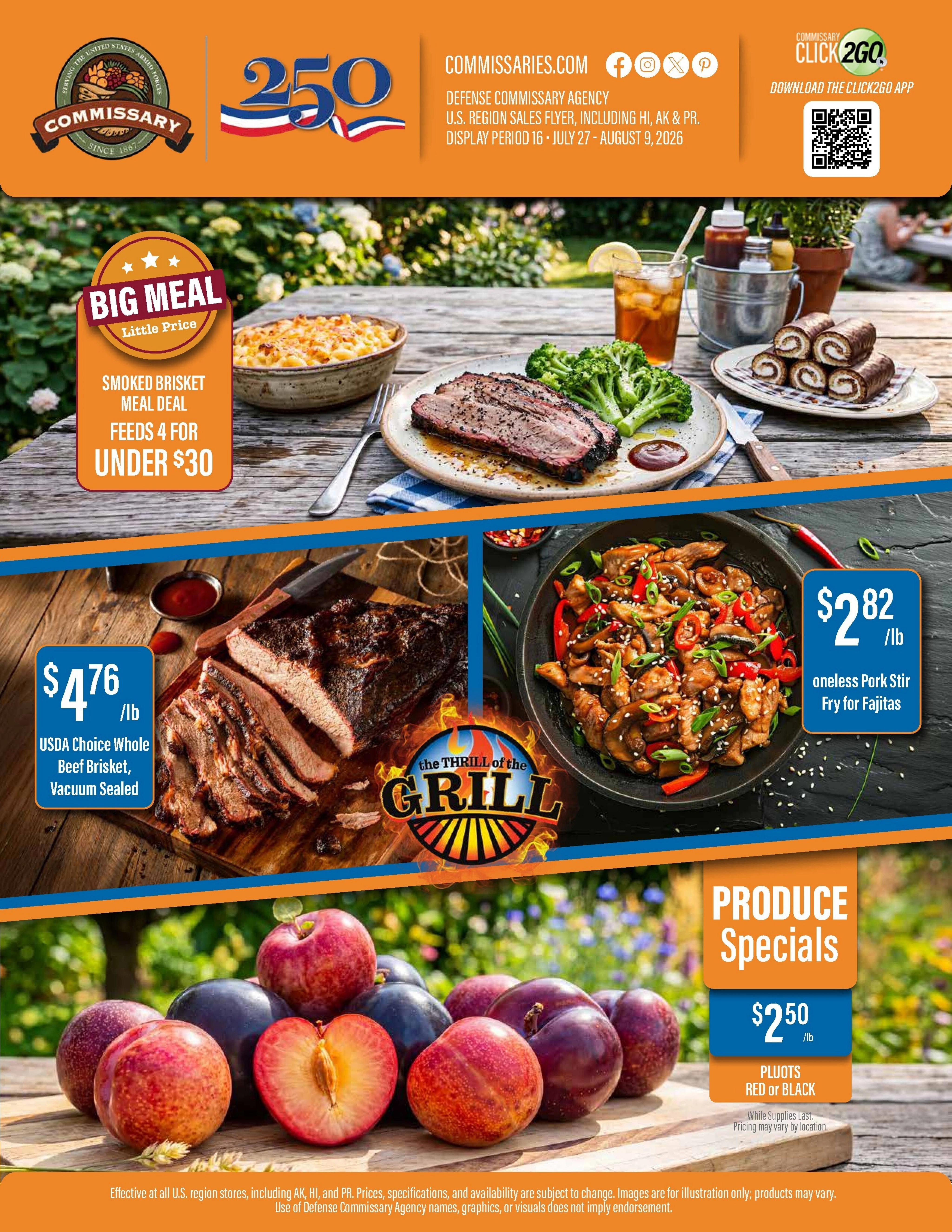 Commissary flyer page 1