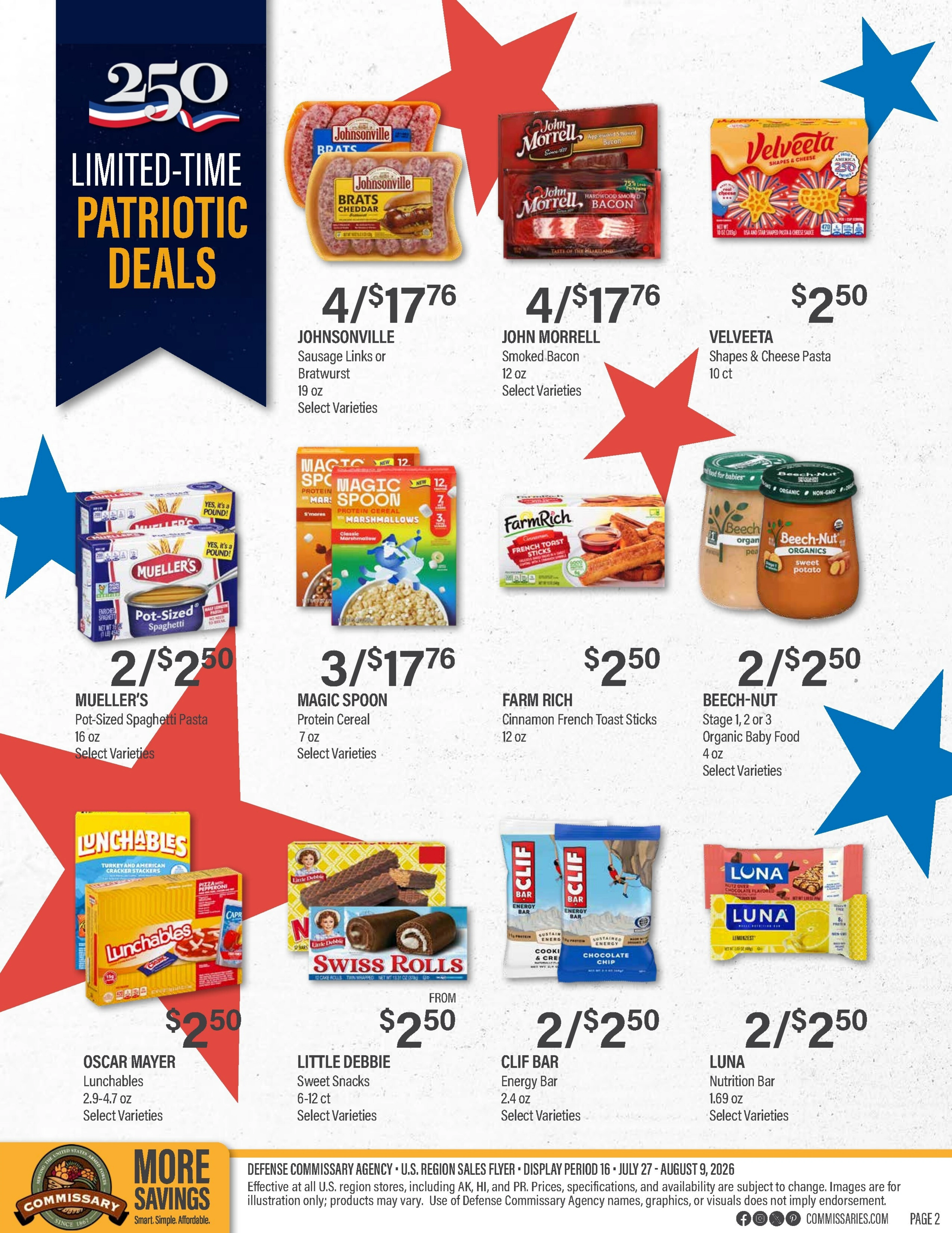 Commissary flyer page 2
