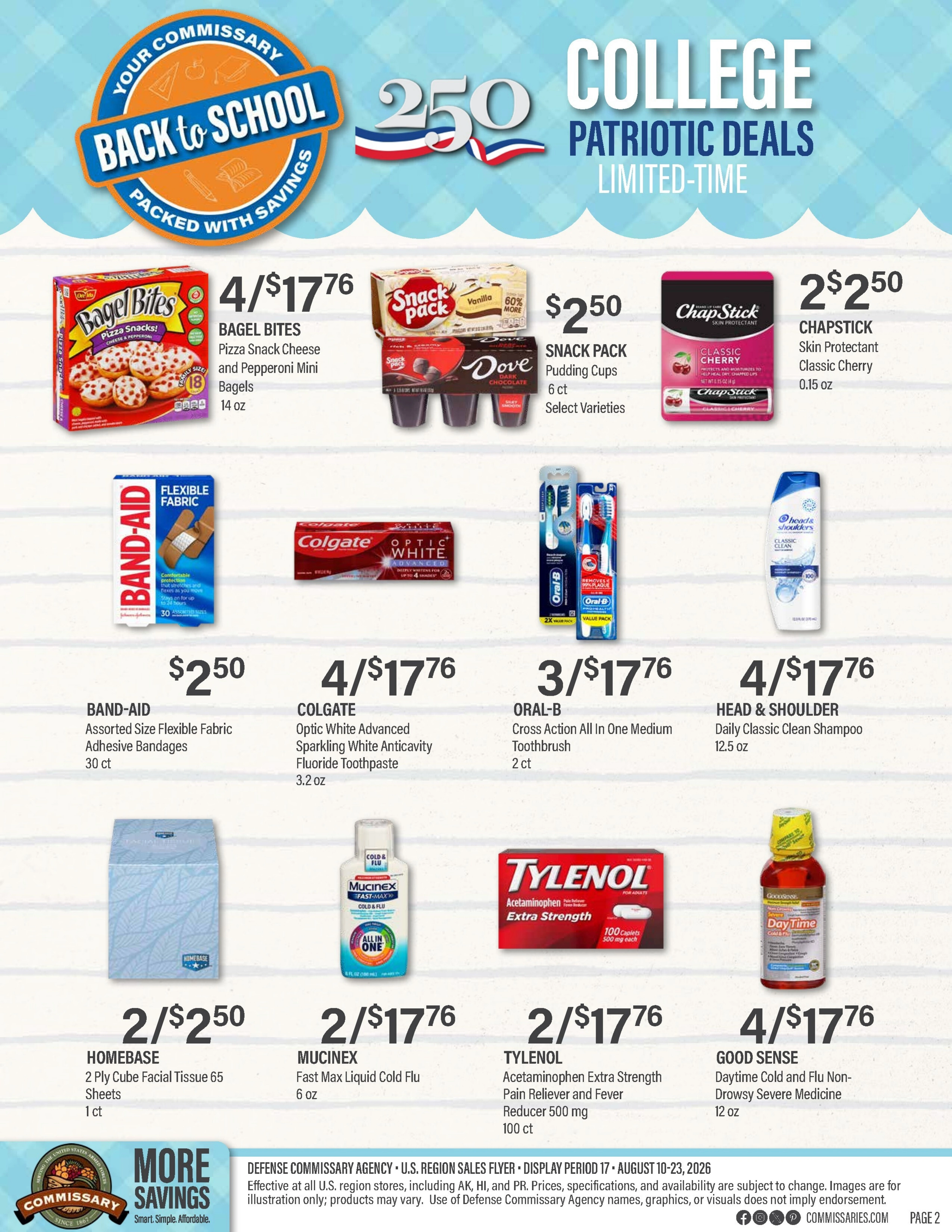 Commissary flyer page 2