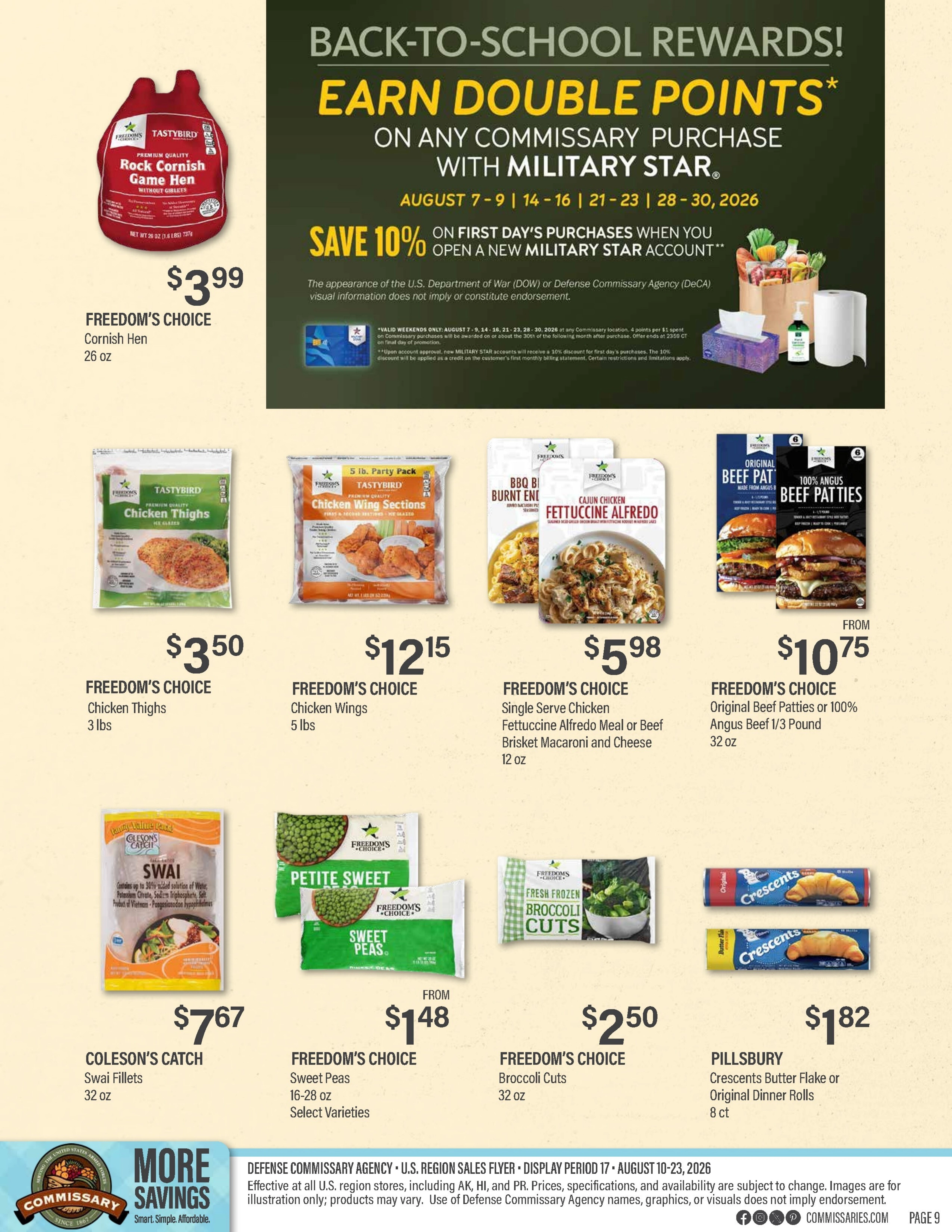 Commissary flyer page 9