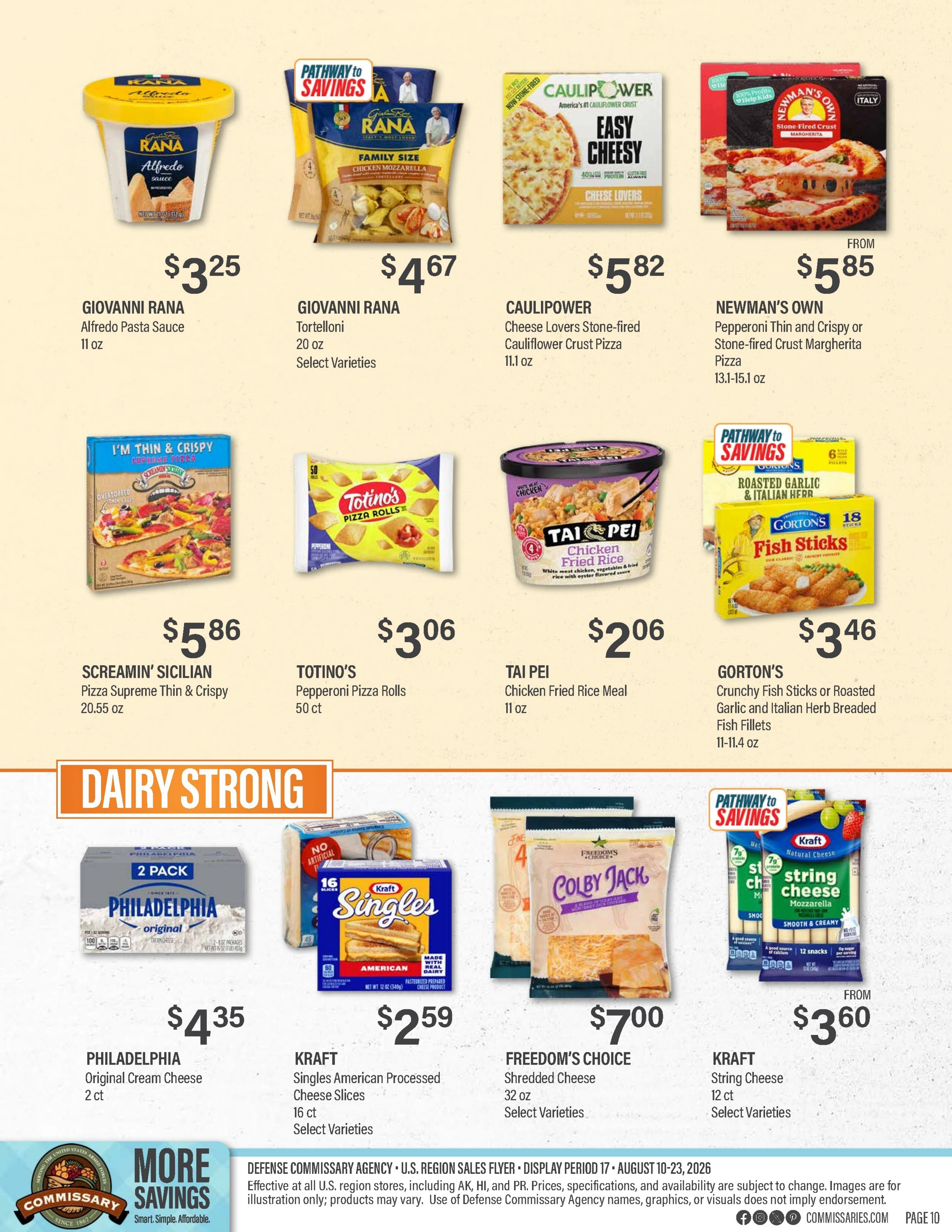 Commissary flyer page 10
