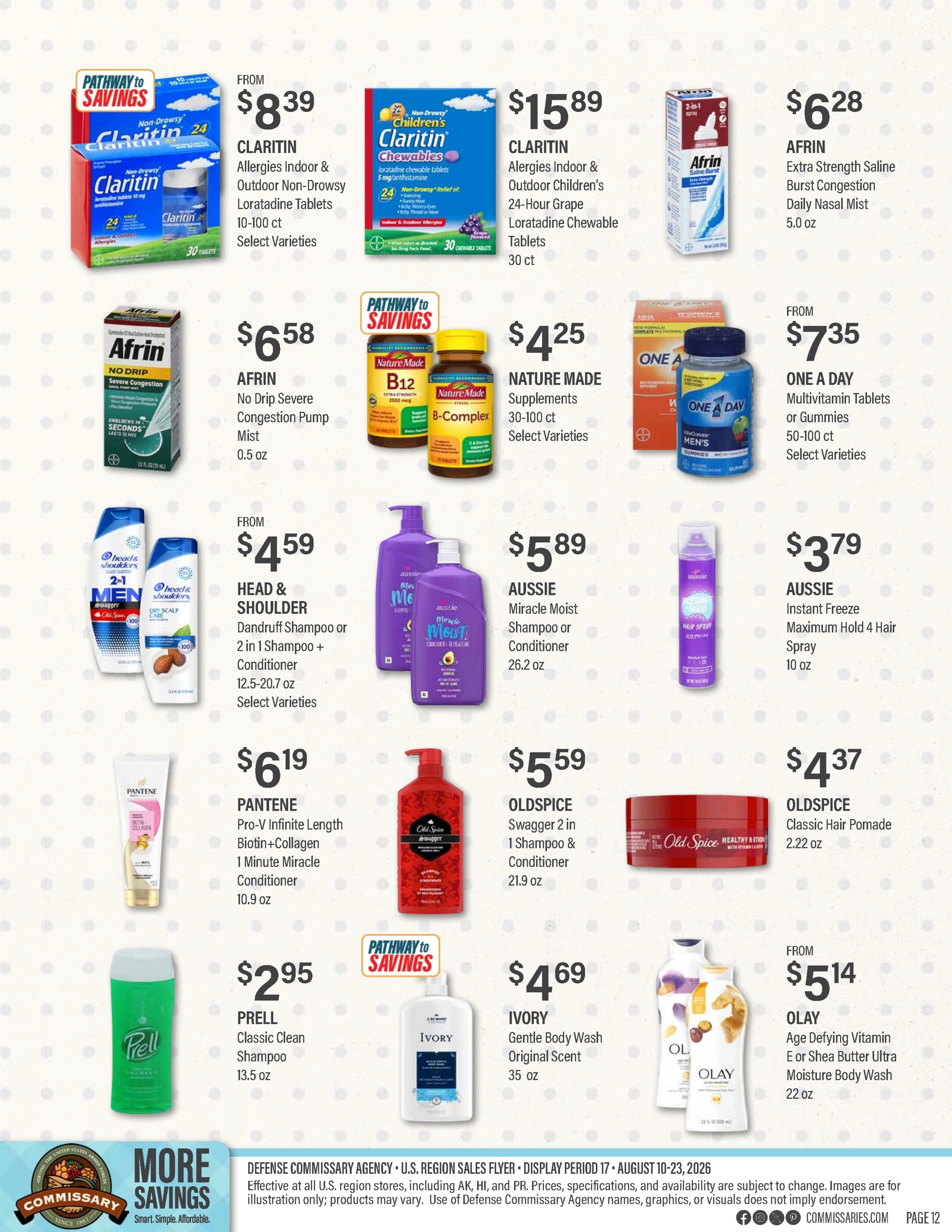 Commissary flyer page 12