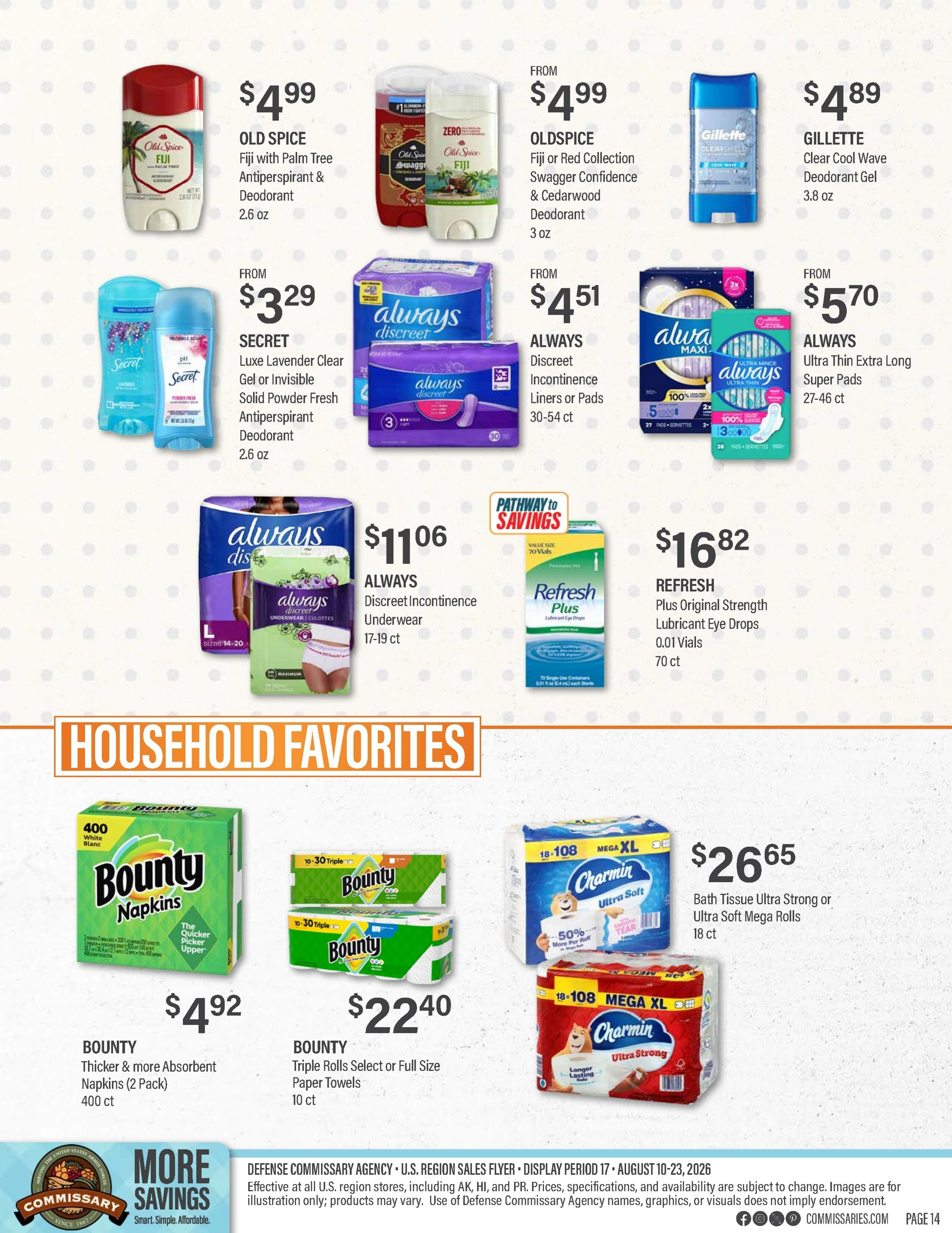 Commissary flyer page 14