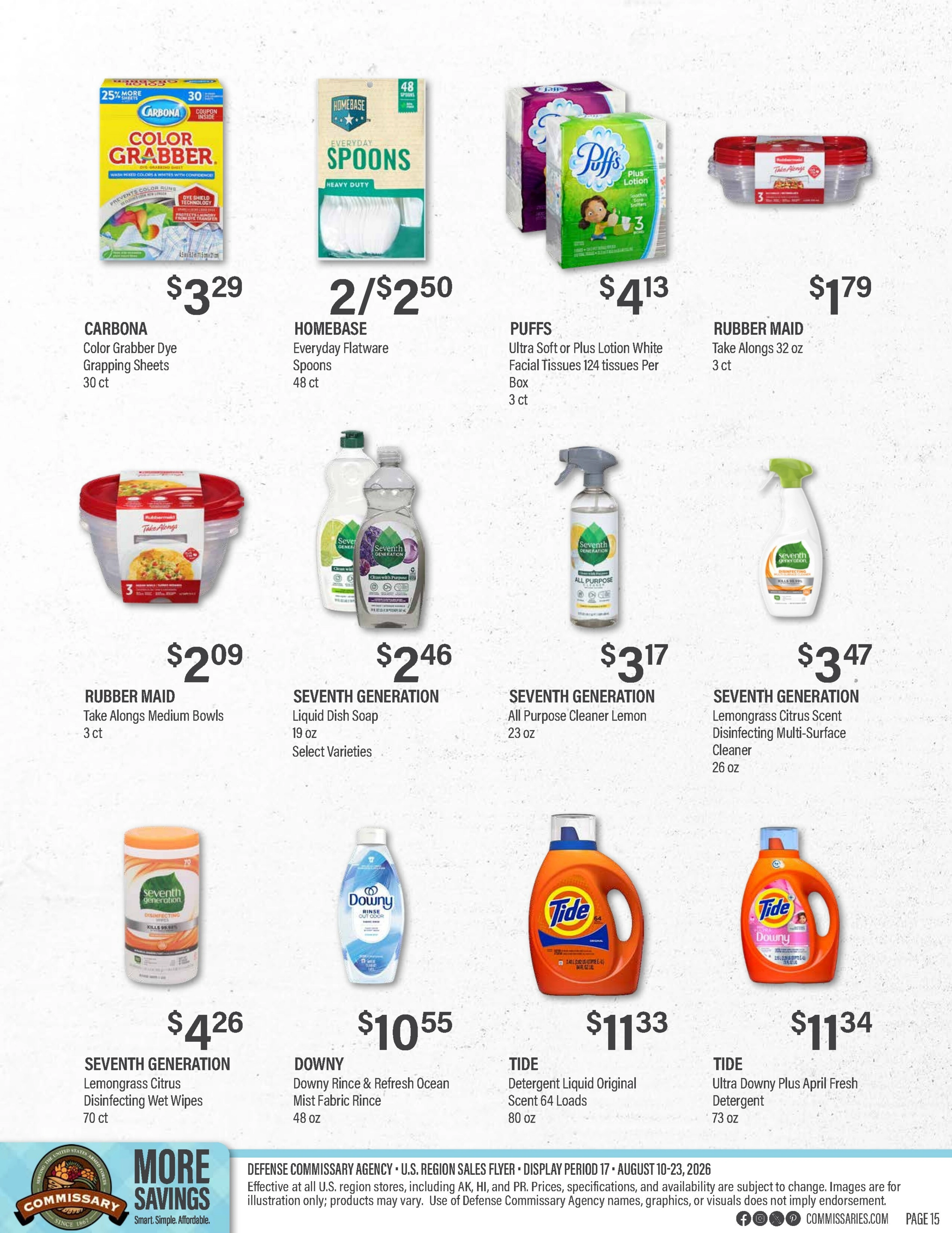 Commissary flyer page 15