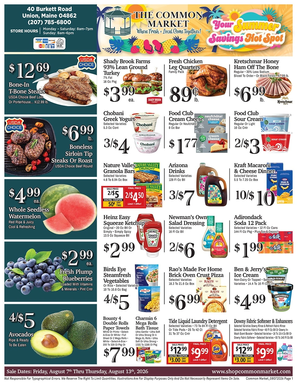 The Common Market flyer page 1