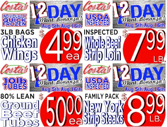 Costa's Supermarket flyer page 5