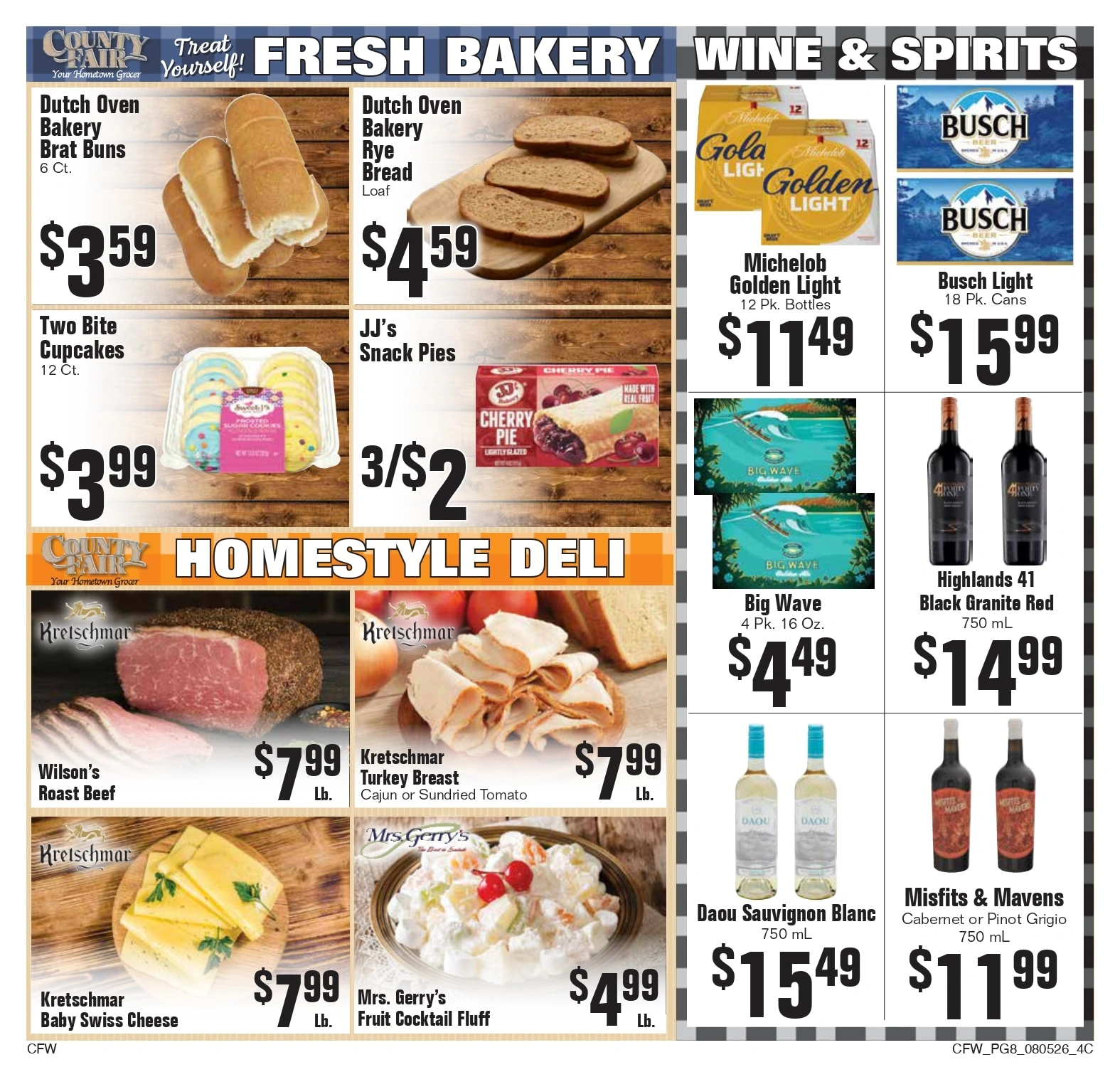 County Fair Food Stores flyer page 8