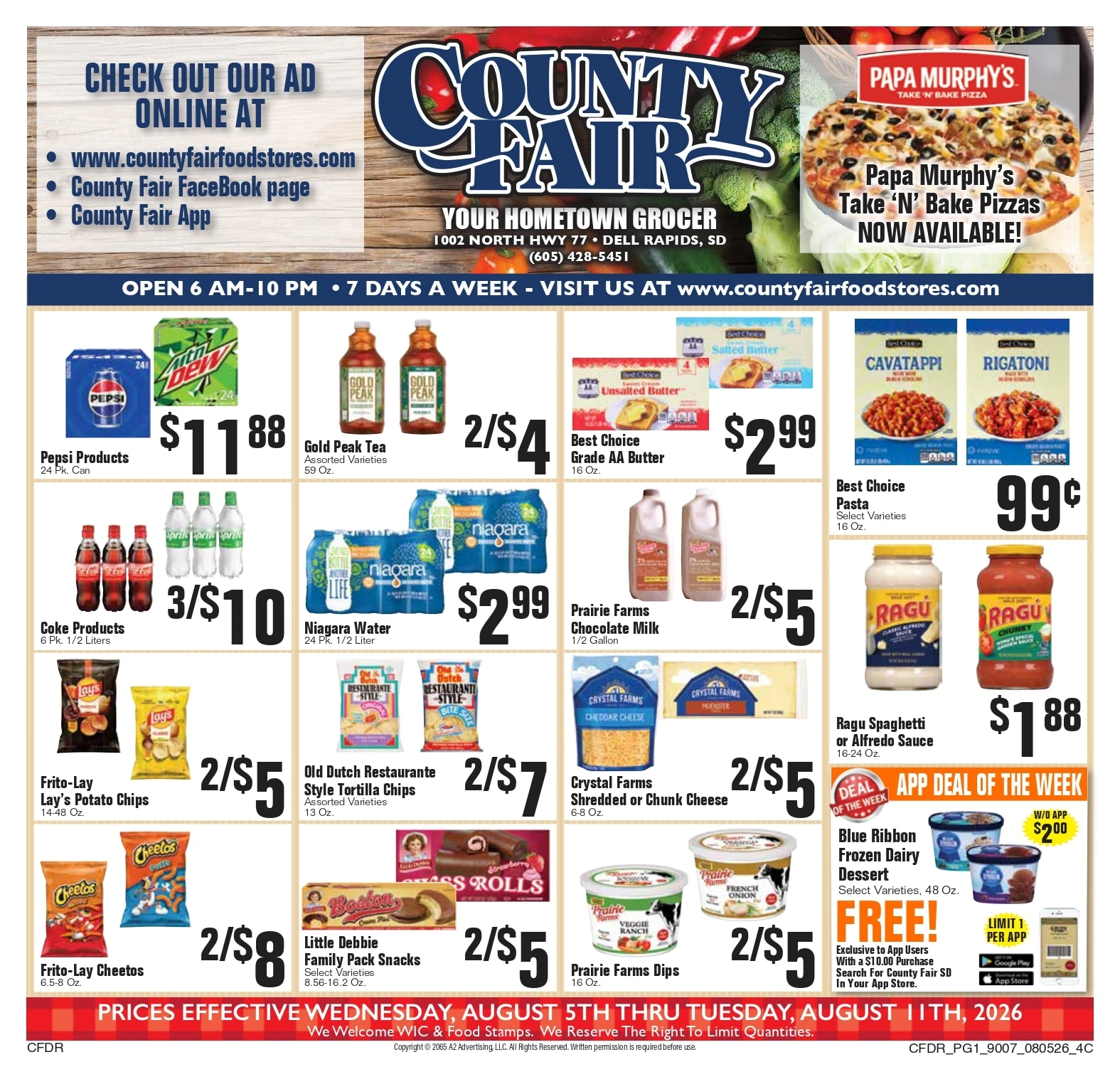 County Fair Food Stores flyer page 1