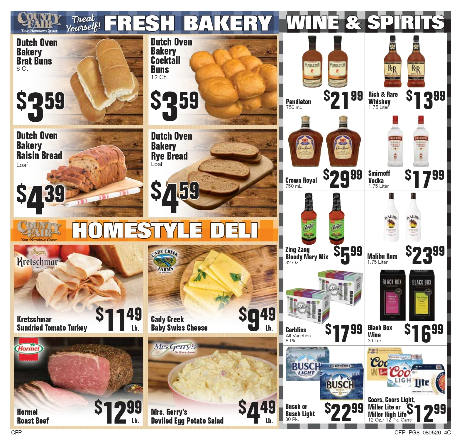 County Fair Food Stores flyer page 8