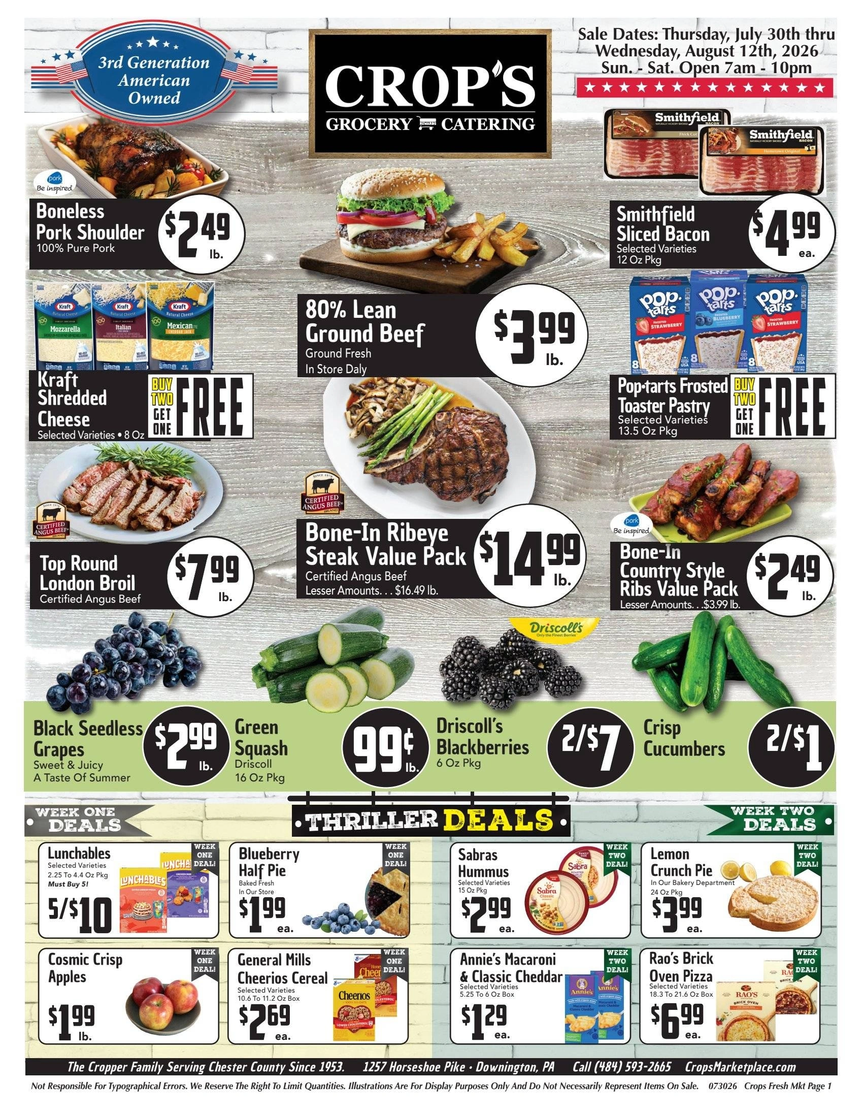 Crop's Fresh Marketplace flyer page 1