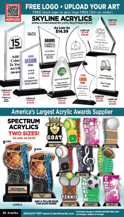Crown Awards flyer page 34