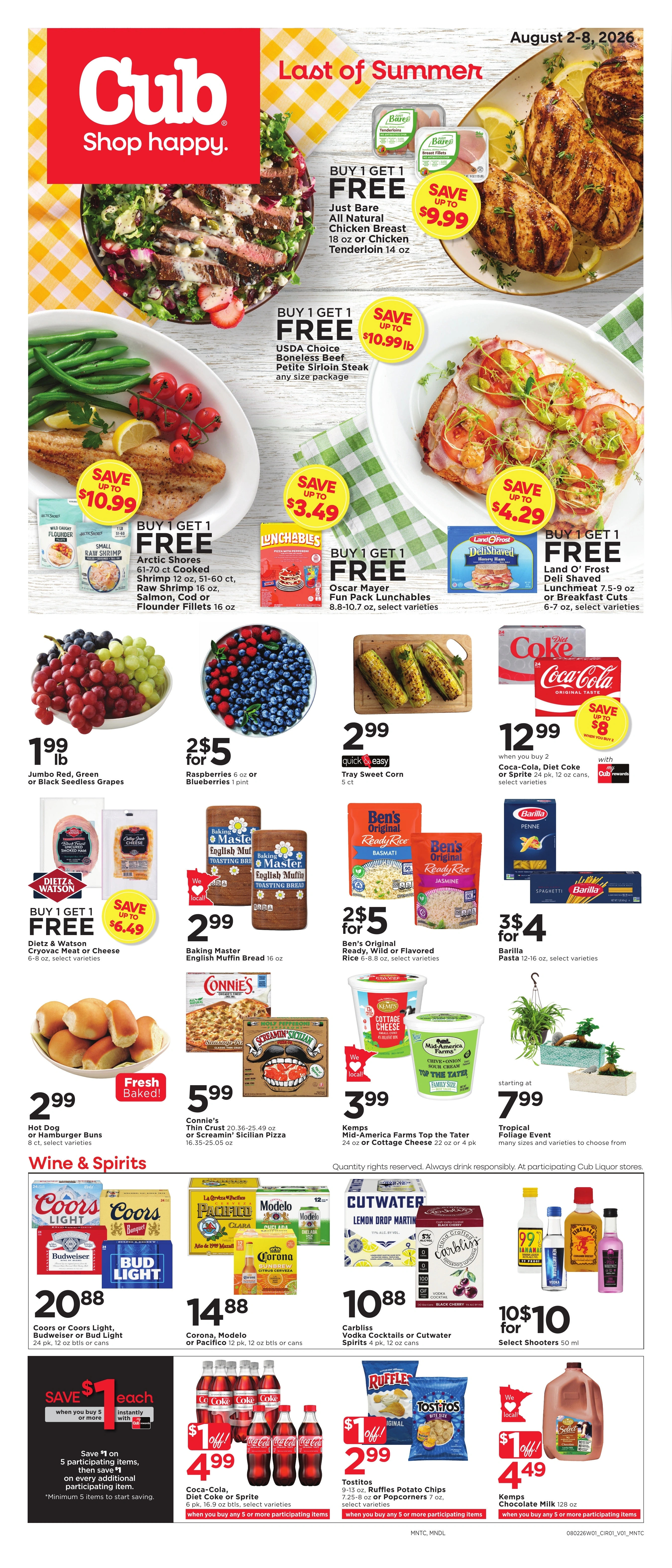 Cub Foods flyer page 1
