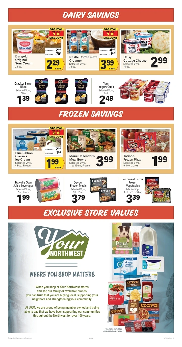 Darlow's Quality Foods flyer page 3