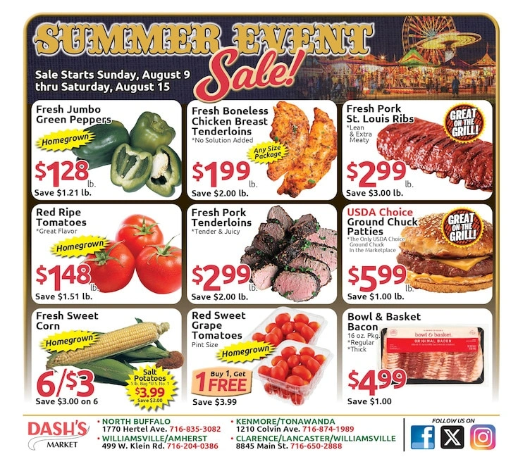 Dash's Market flyer page 1