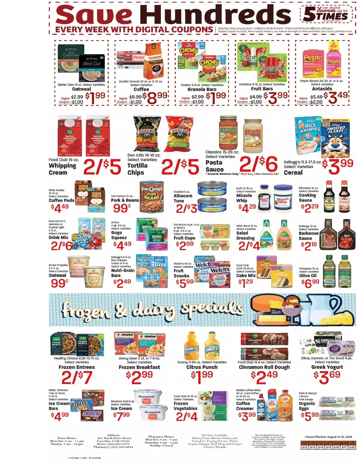Davis Food & Drug flyer page 4