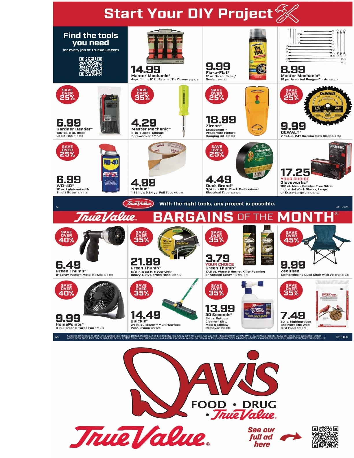 Davis Food & Drug flyer page 2