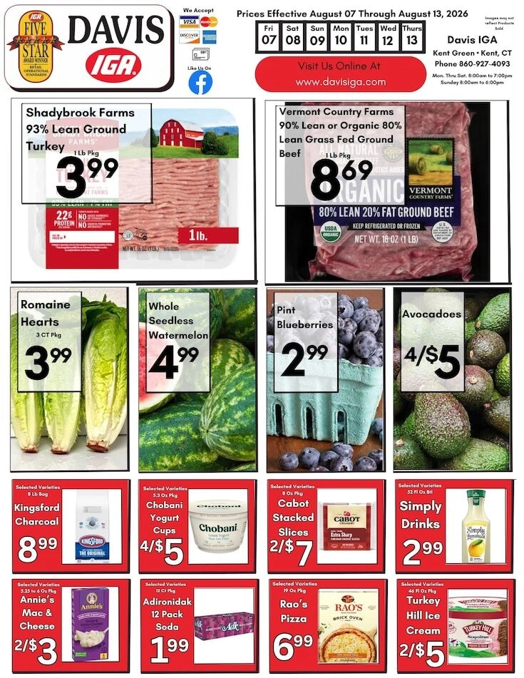 Davis IGA flyer page 1