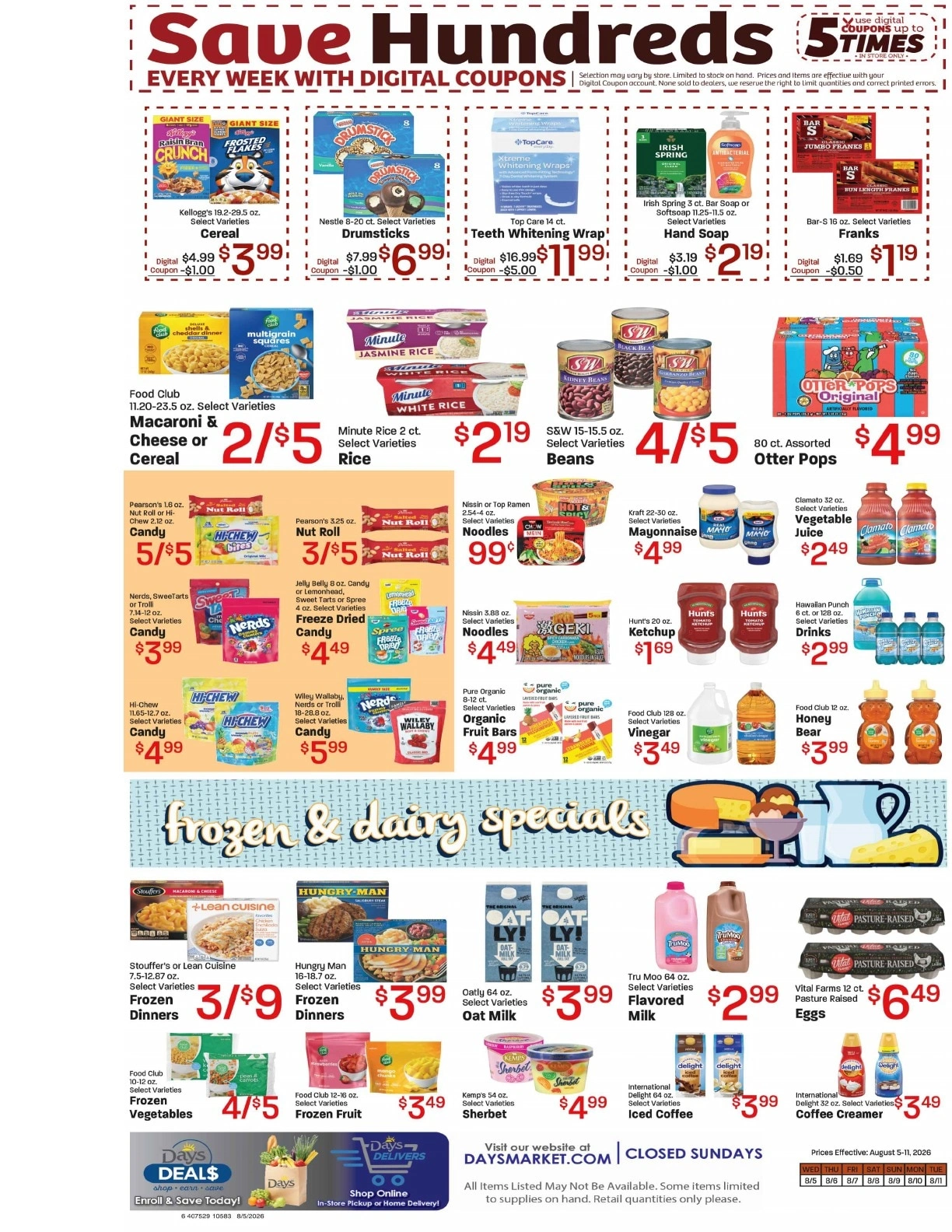 Day's Market flyer page 6