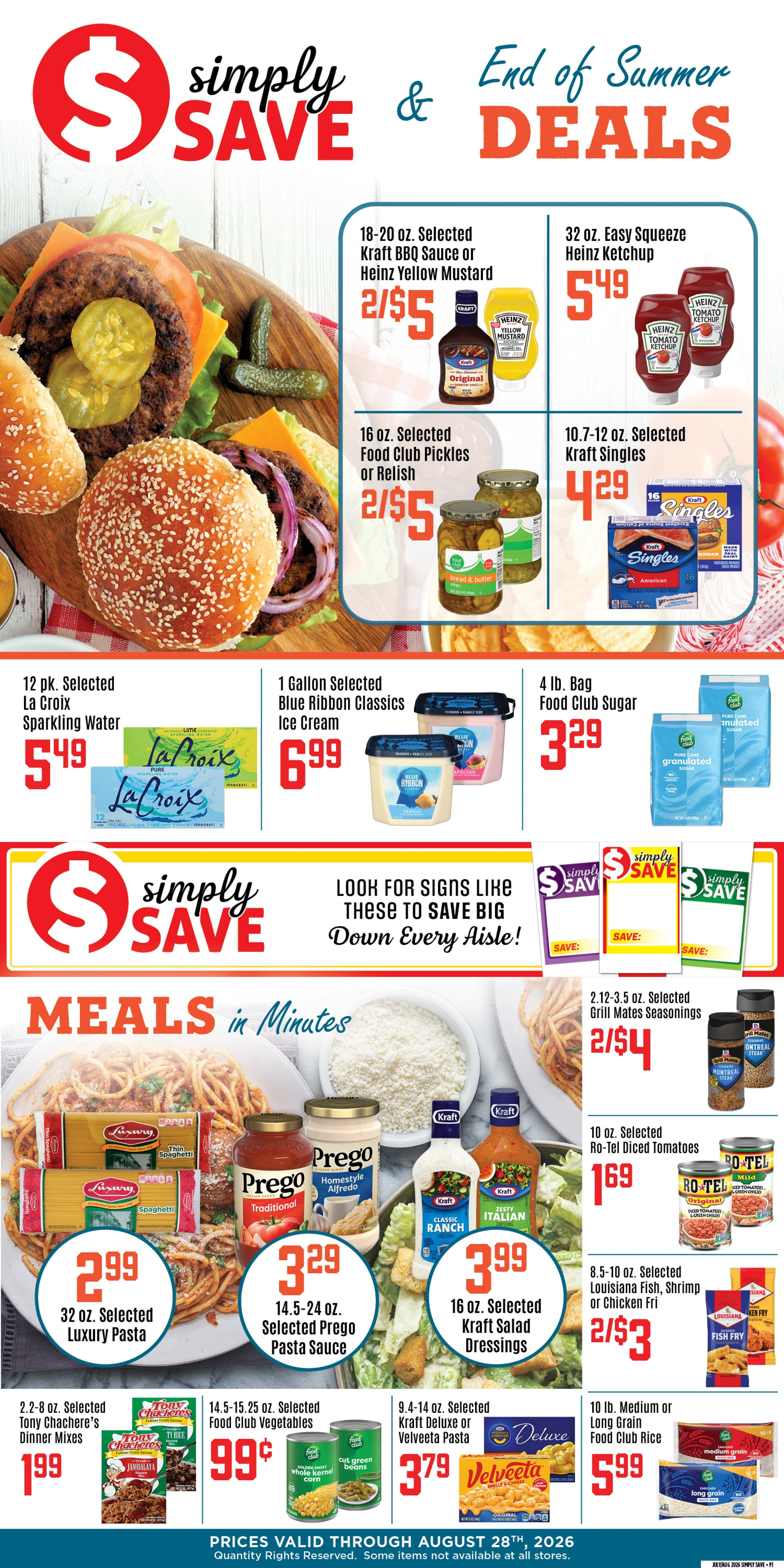 Delaune's Supermarket flyer page 1