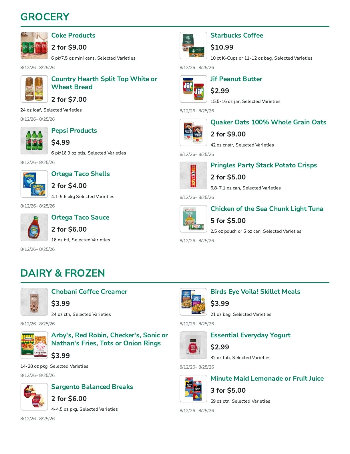 Denny's SuperValu flyer page 5