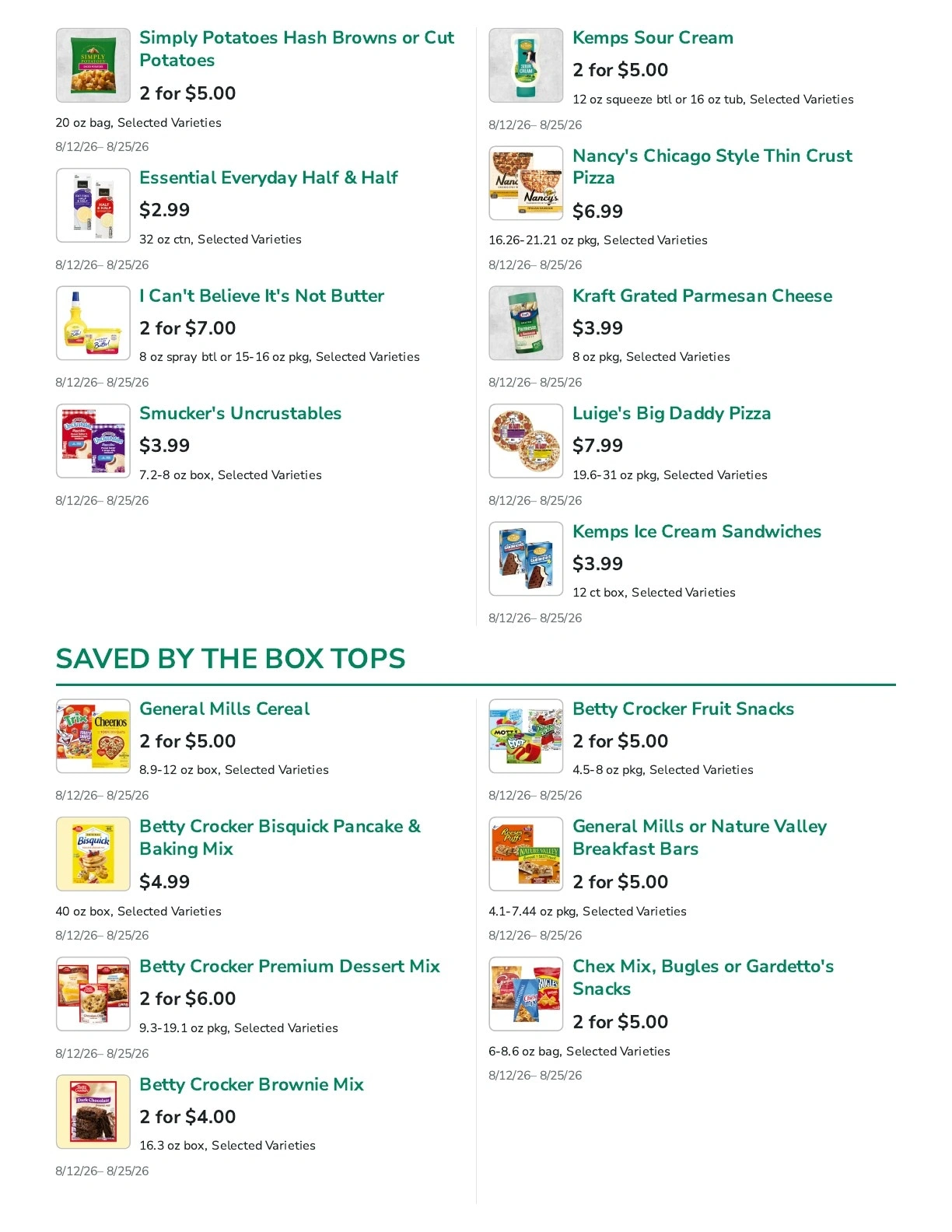 Denny's SuperValu flyer page 6