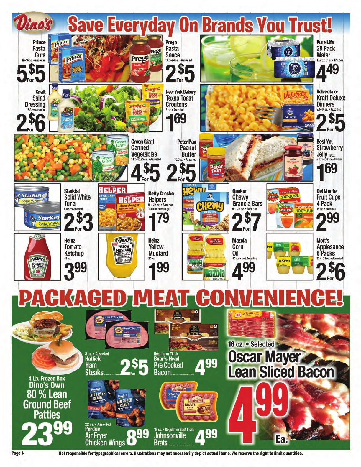 Dino's Park-n-Shop flyer page 4